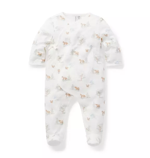 Baby Woodland Footed One-Piece image number 0