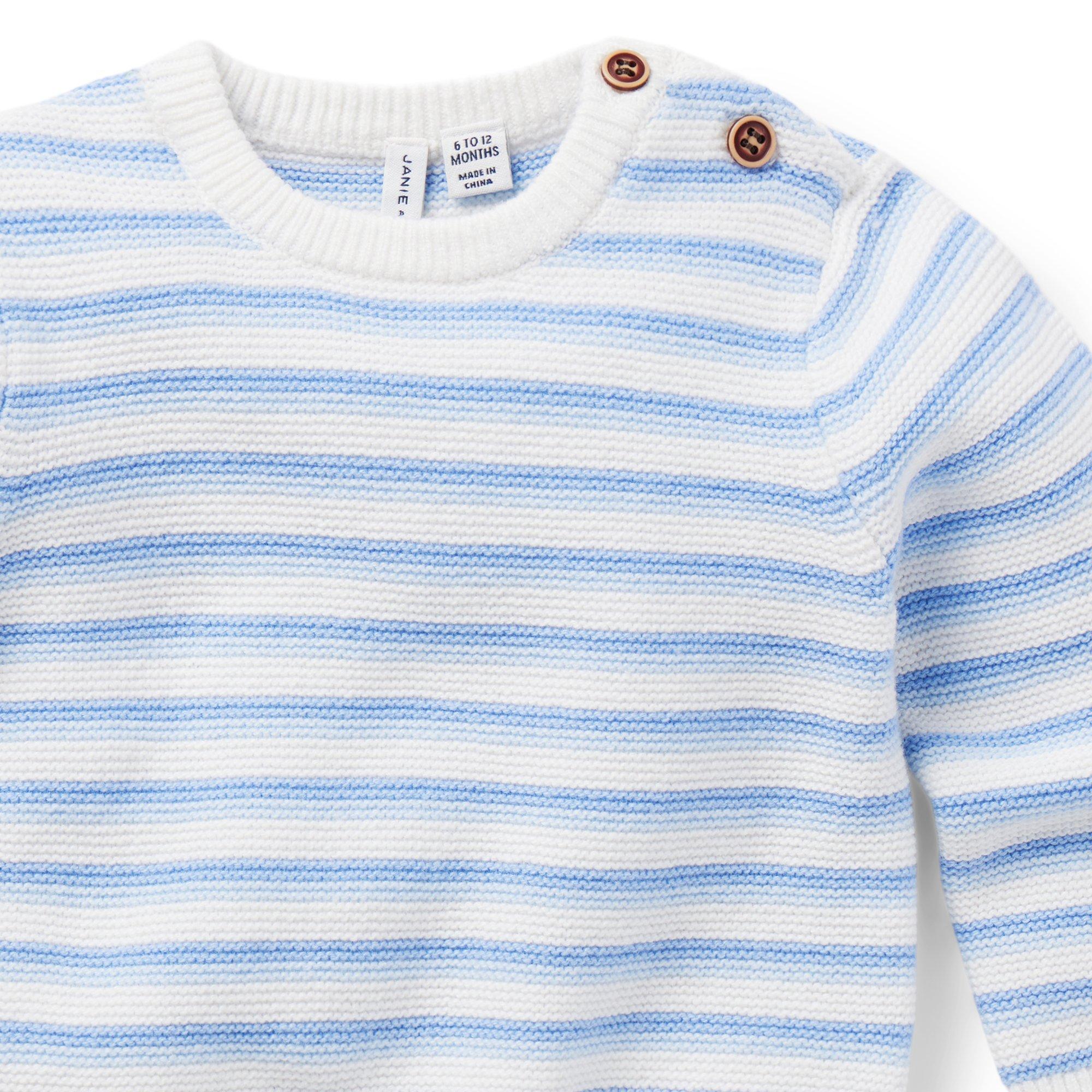 Baby Striped Sweater image number 3