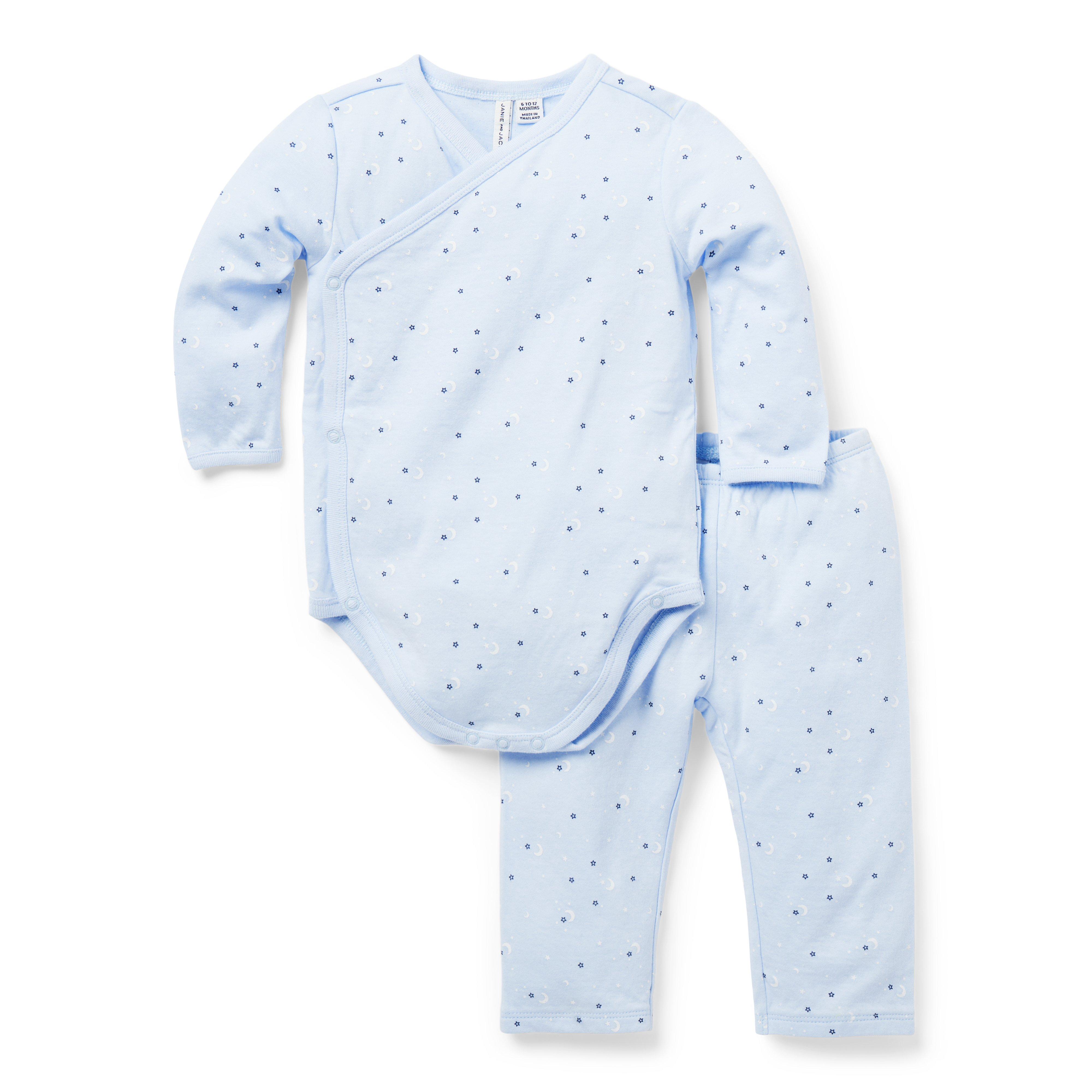 Baby Moon And Stars Wrap Matching Set image number 0