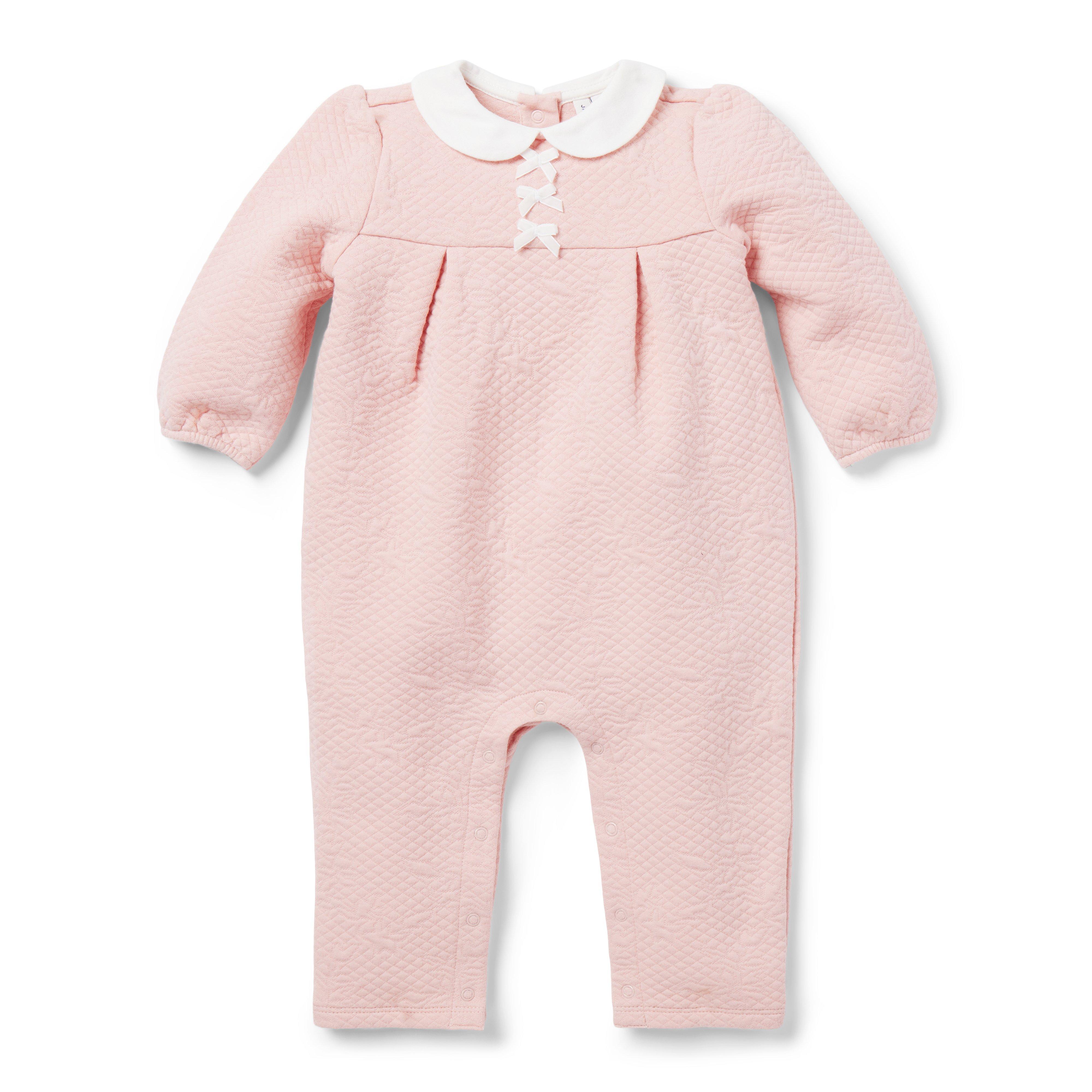 Baby Quilted Bow One-Piece image number 0