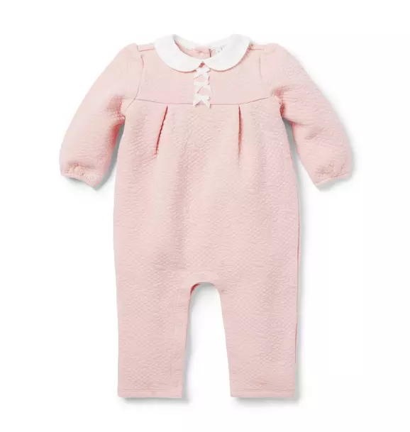 Baby Quilted Bow One-Piece