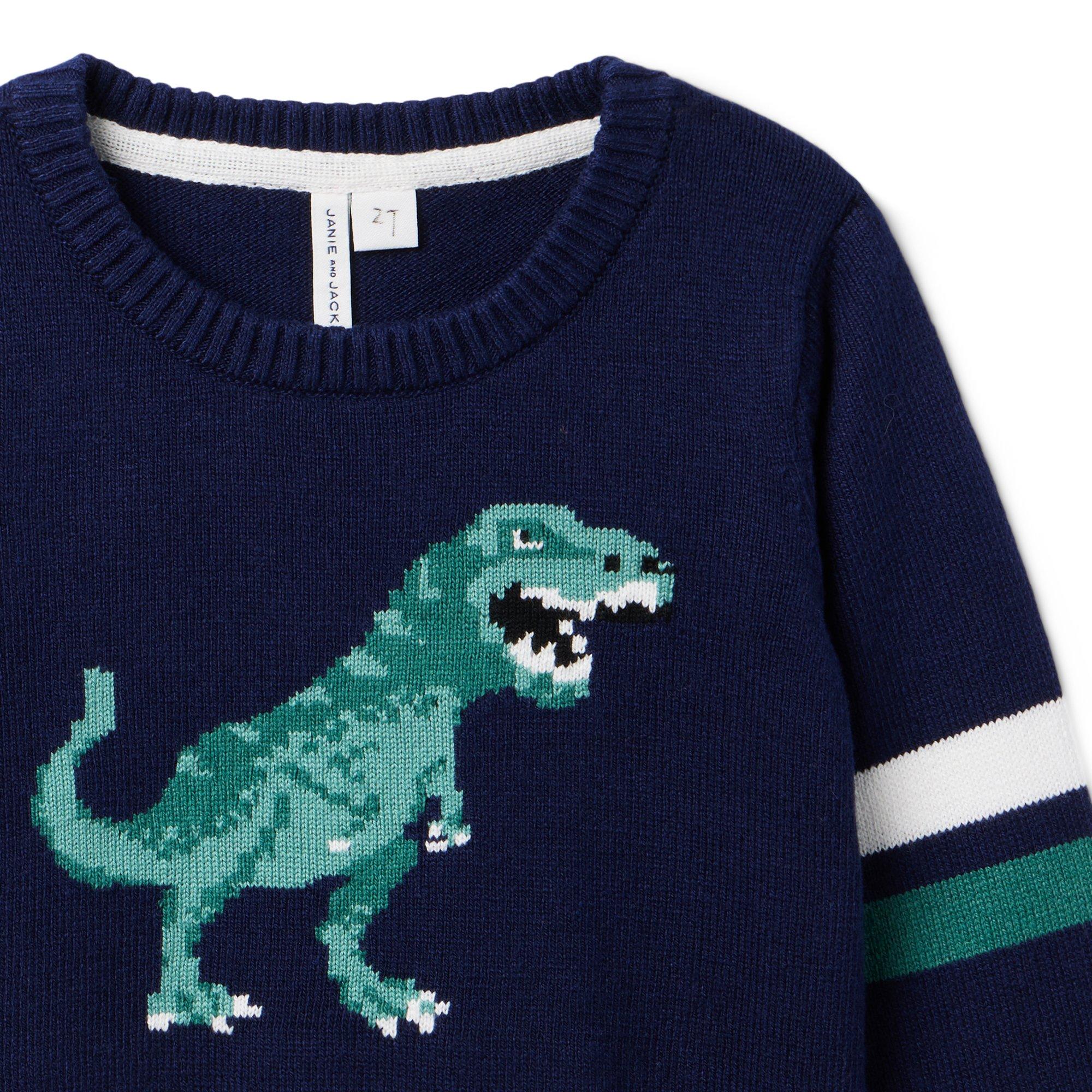 The Dinosaur Striped Sweater image number 3