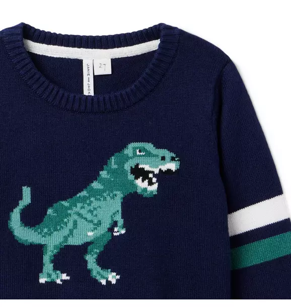 The Dinosaur Striped Sweater image number 3