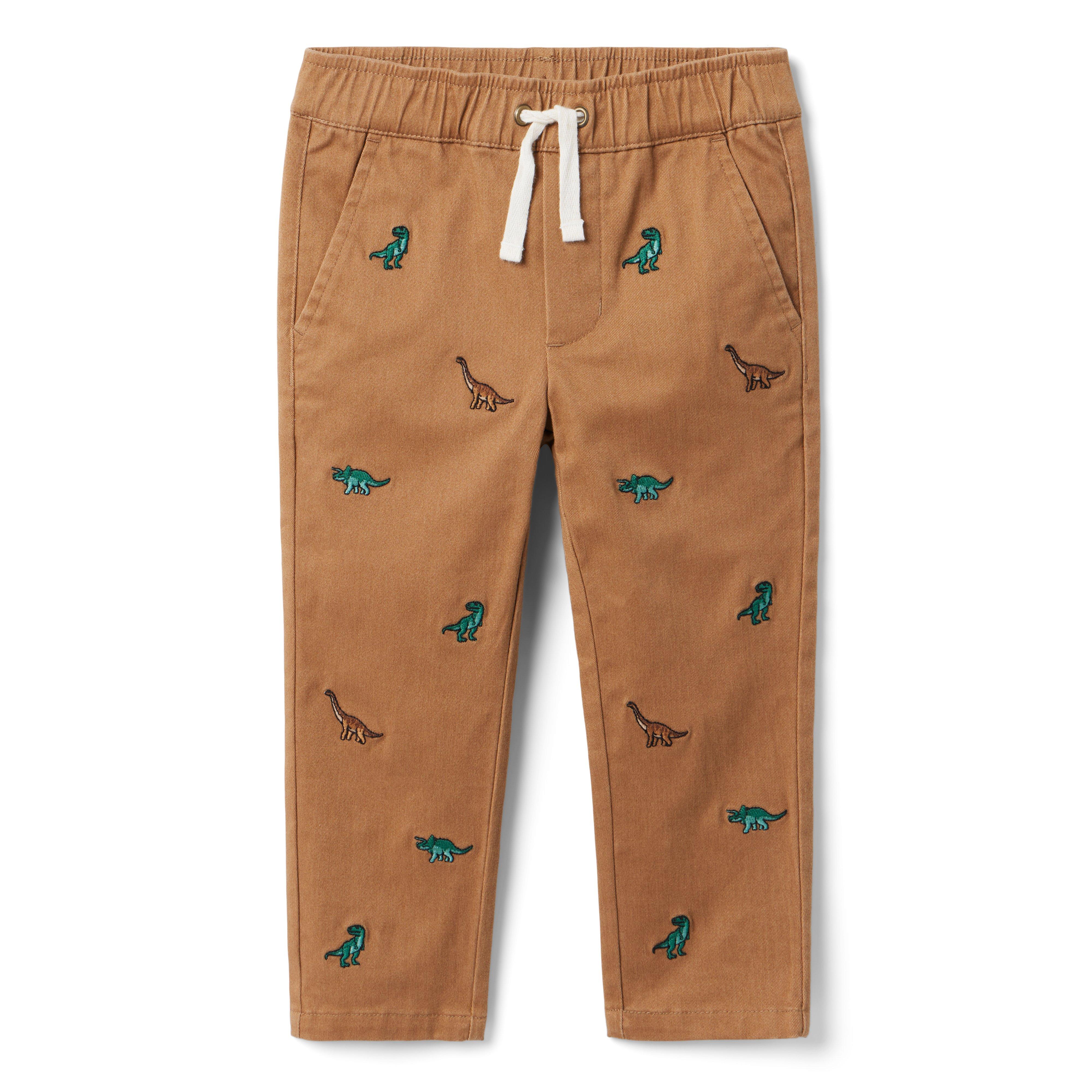The Embroidered Dinosaur Pant