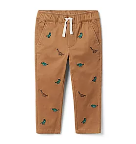 The Embroidered Dinosaur Pant