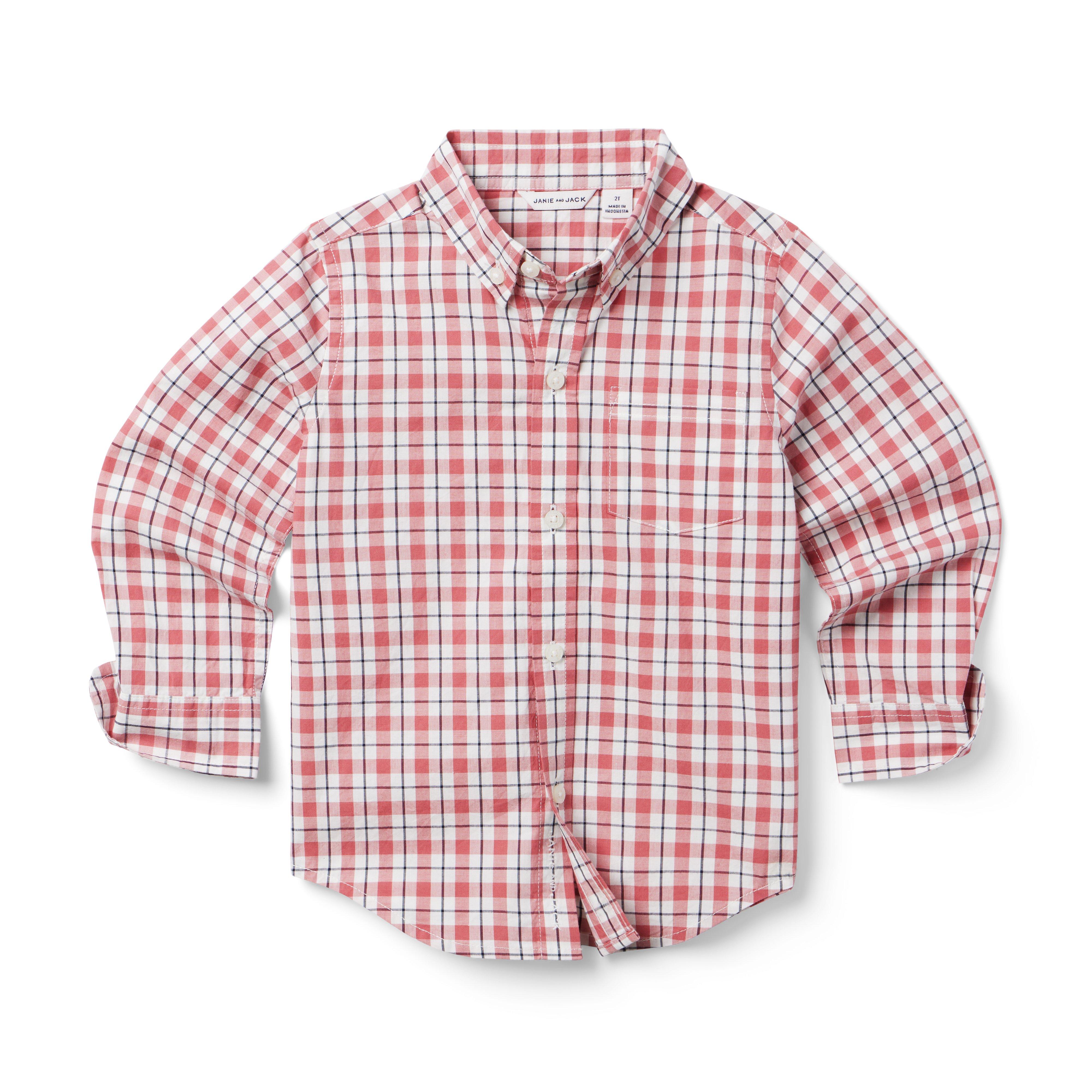 Plaid Poplin Shirt