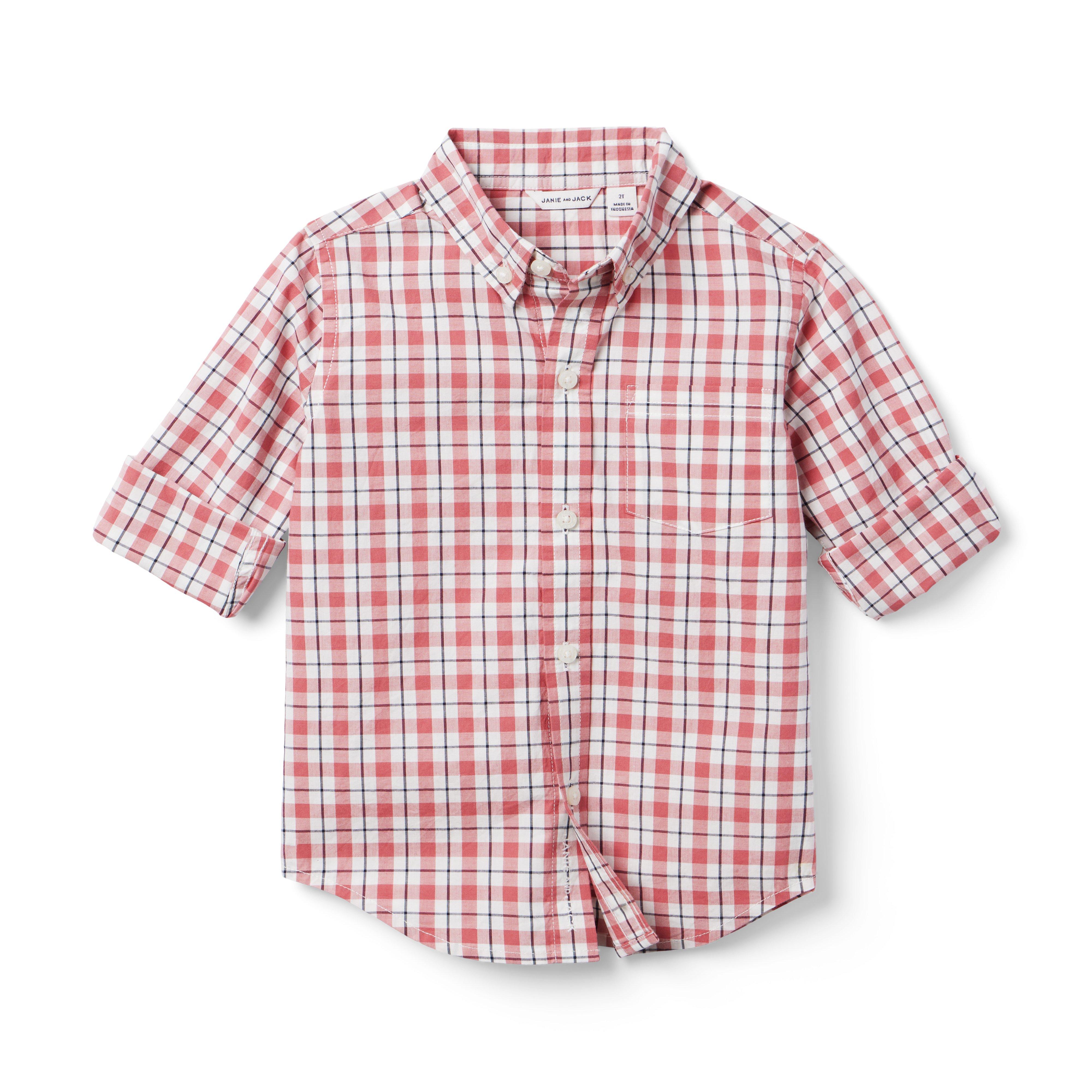 Plaid Poplin Shirt