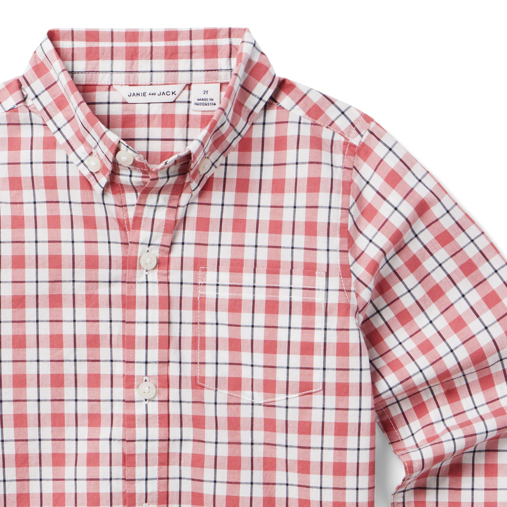 Plaid Poplin Shirt