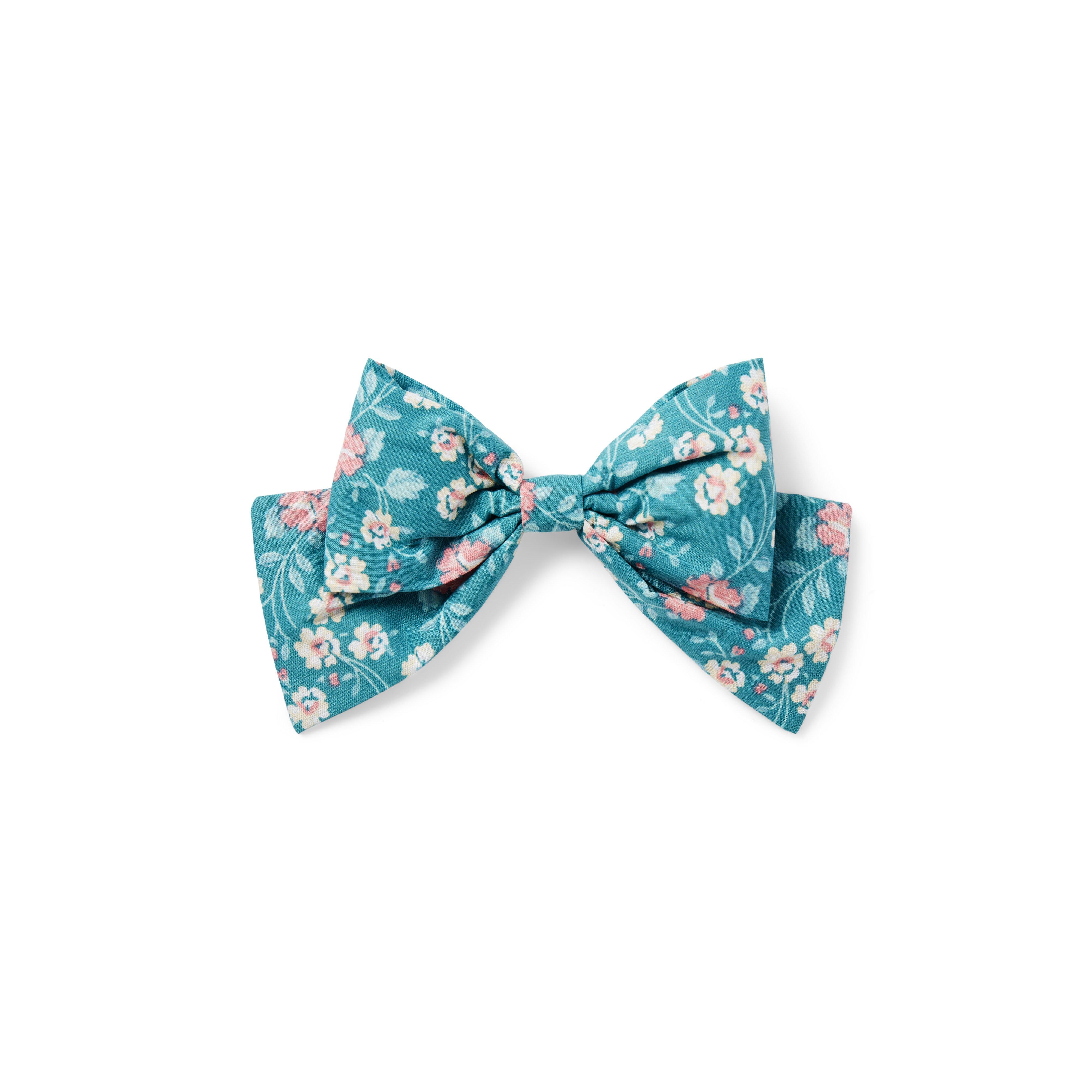 Floral Bow Barrette image number 0