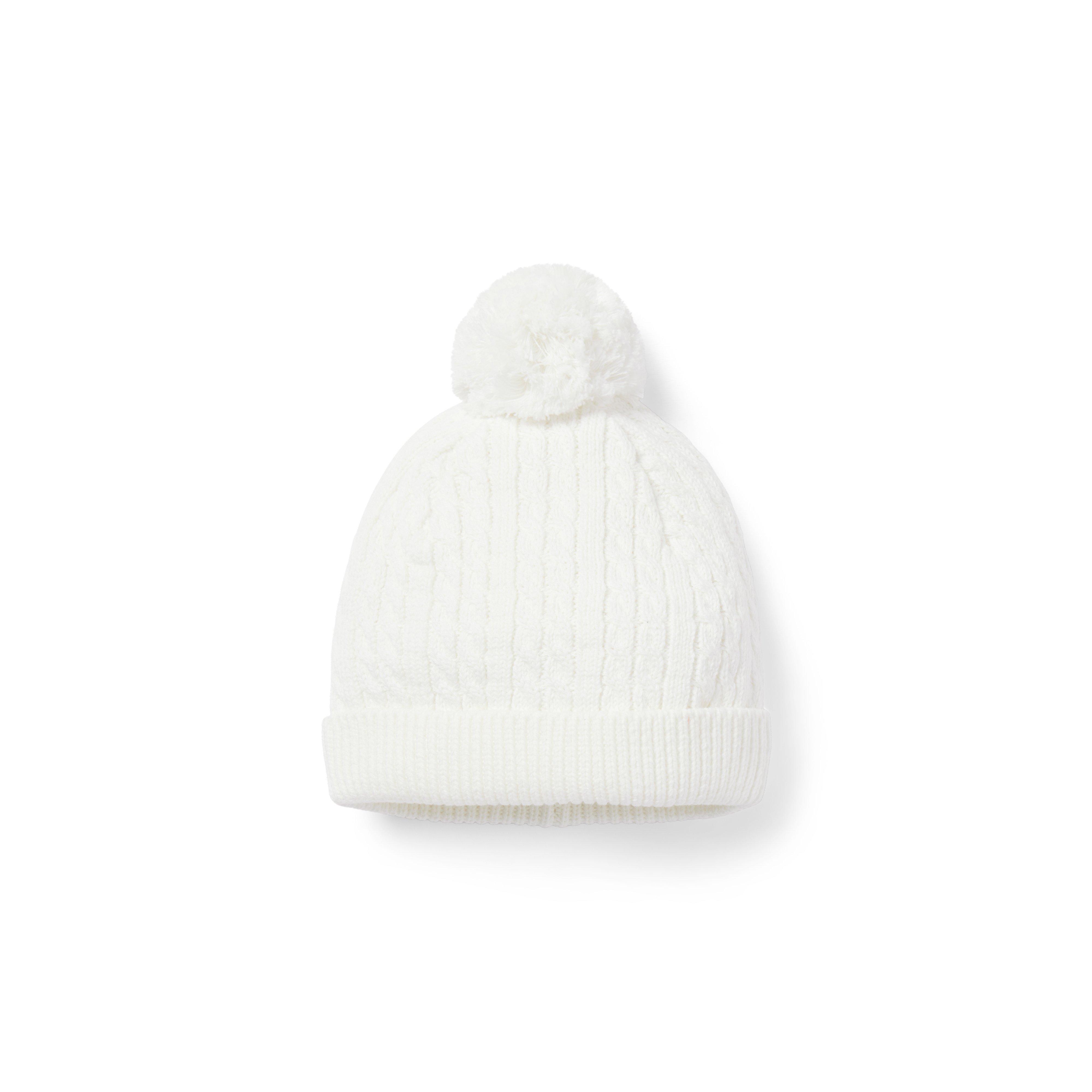 Baby Cable Knit Pom Beanie