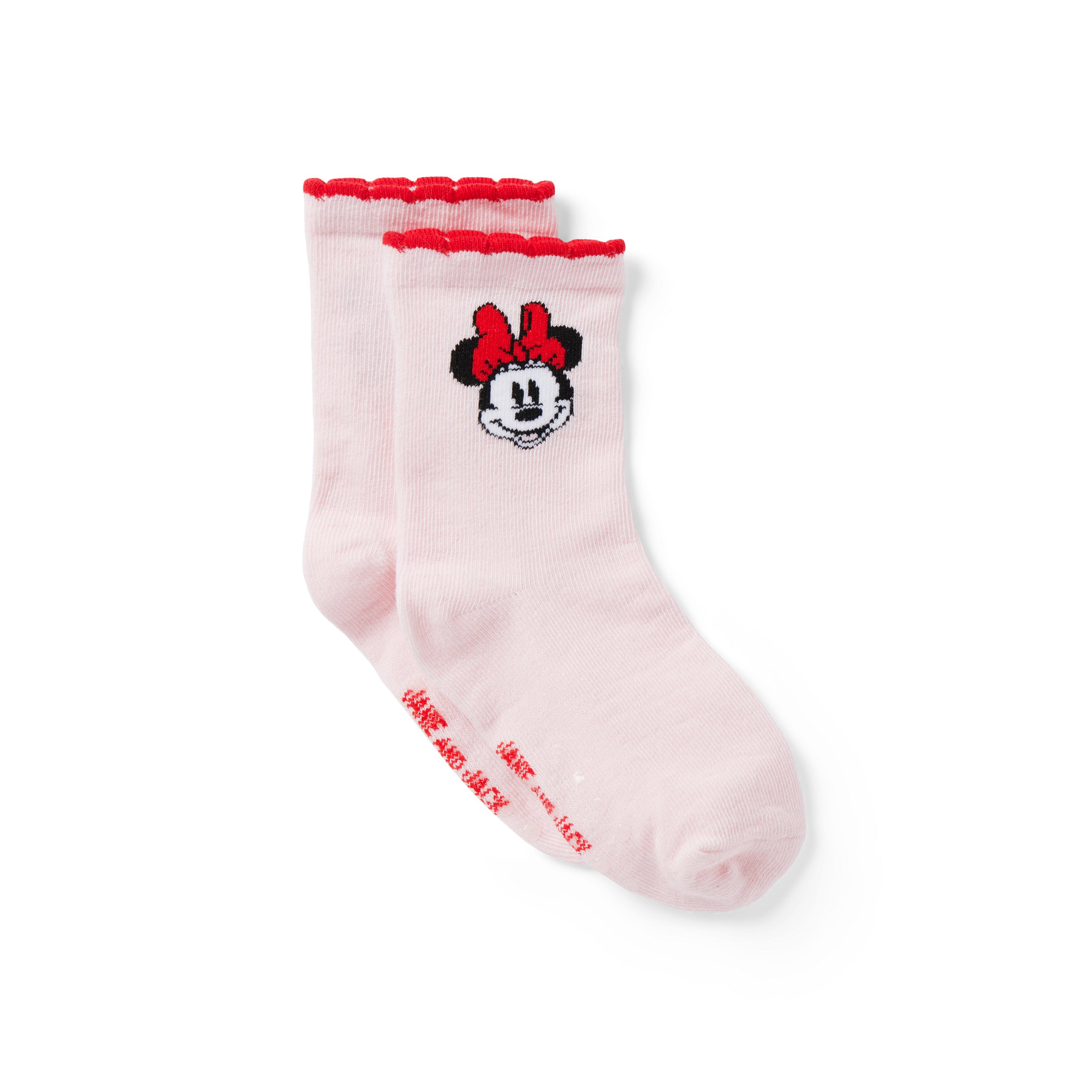 Newborn Fifties Pink Disney Minnie Mouse Sock by Janie and Jack