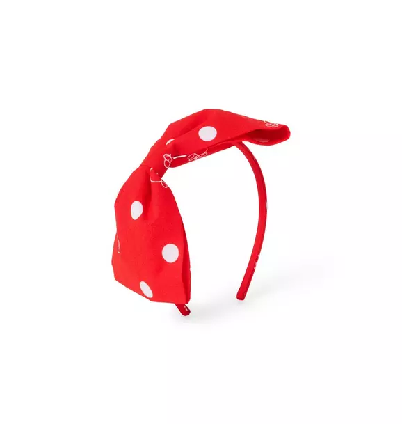 Disney Minnie Mouse Dot Bow Headband image number 0