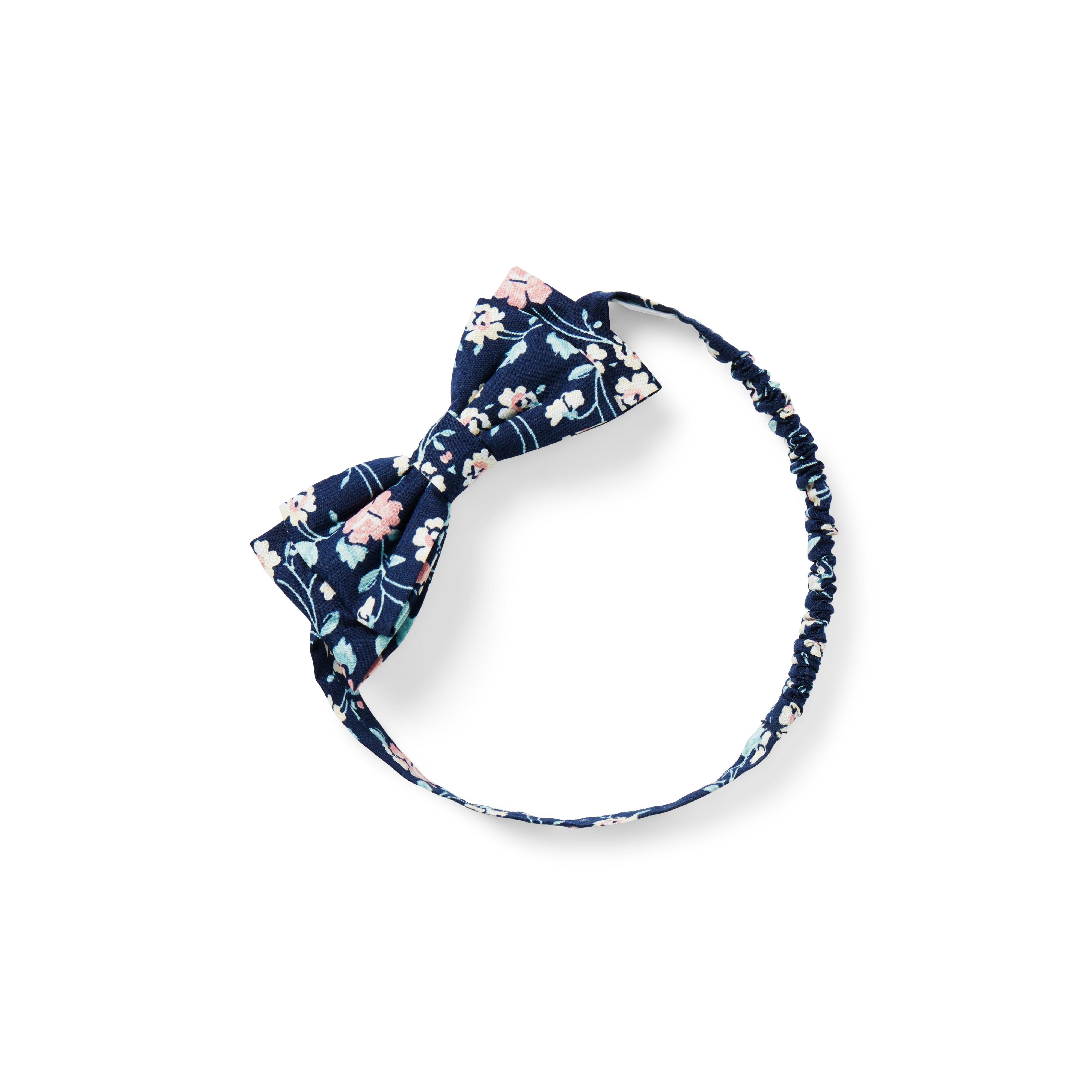 Baby Floral Bow Soft Headband image number 0