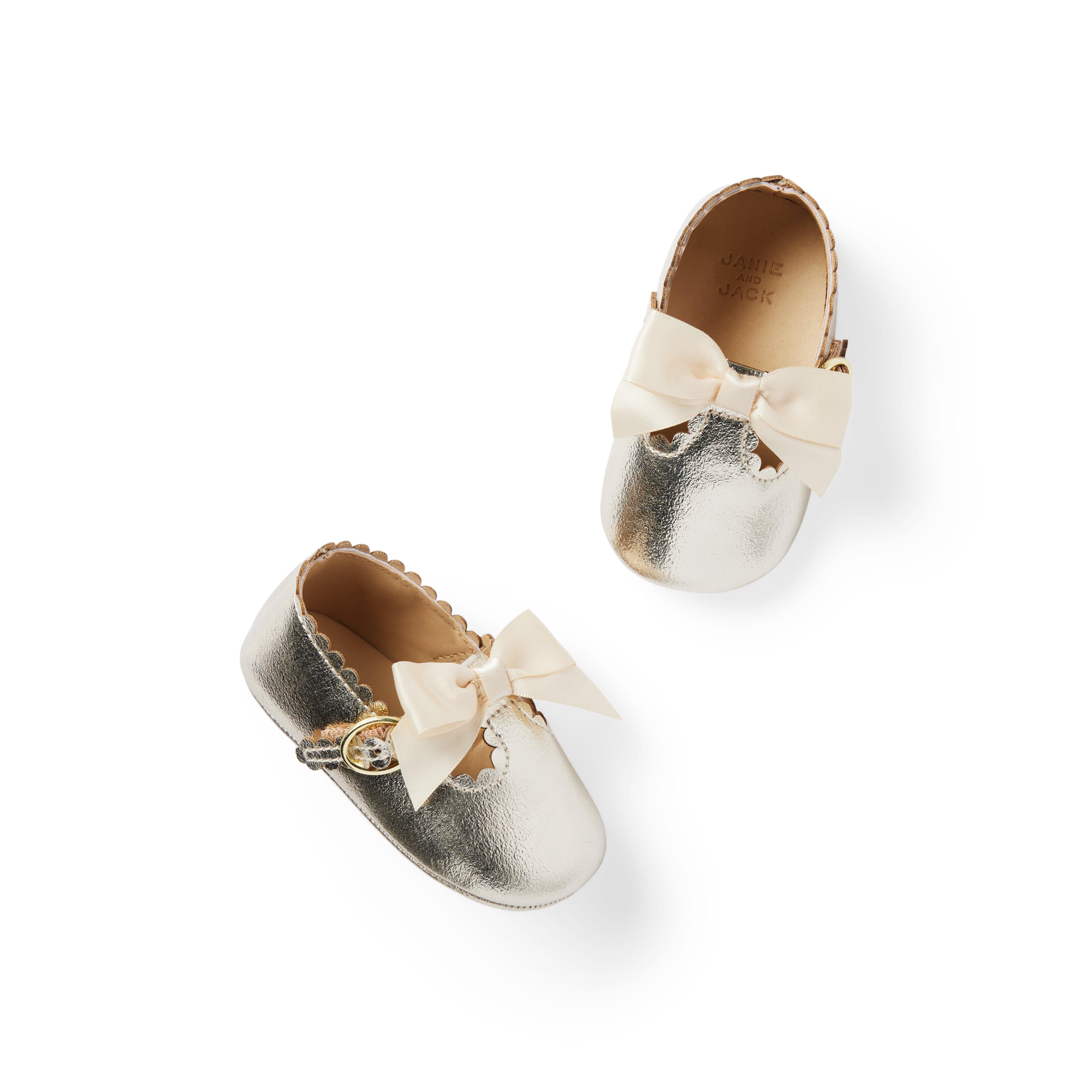 Baby Metallic Bow Ballet Flat