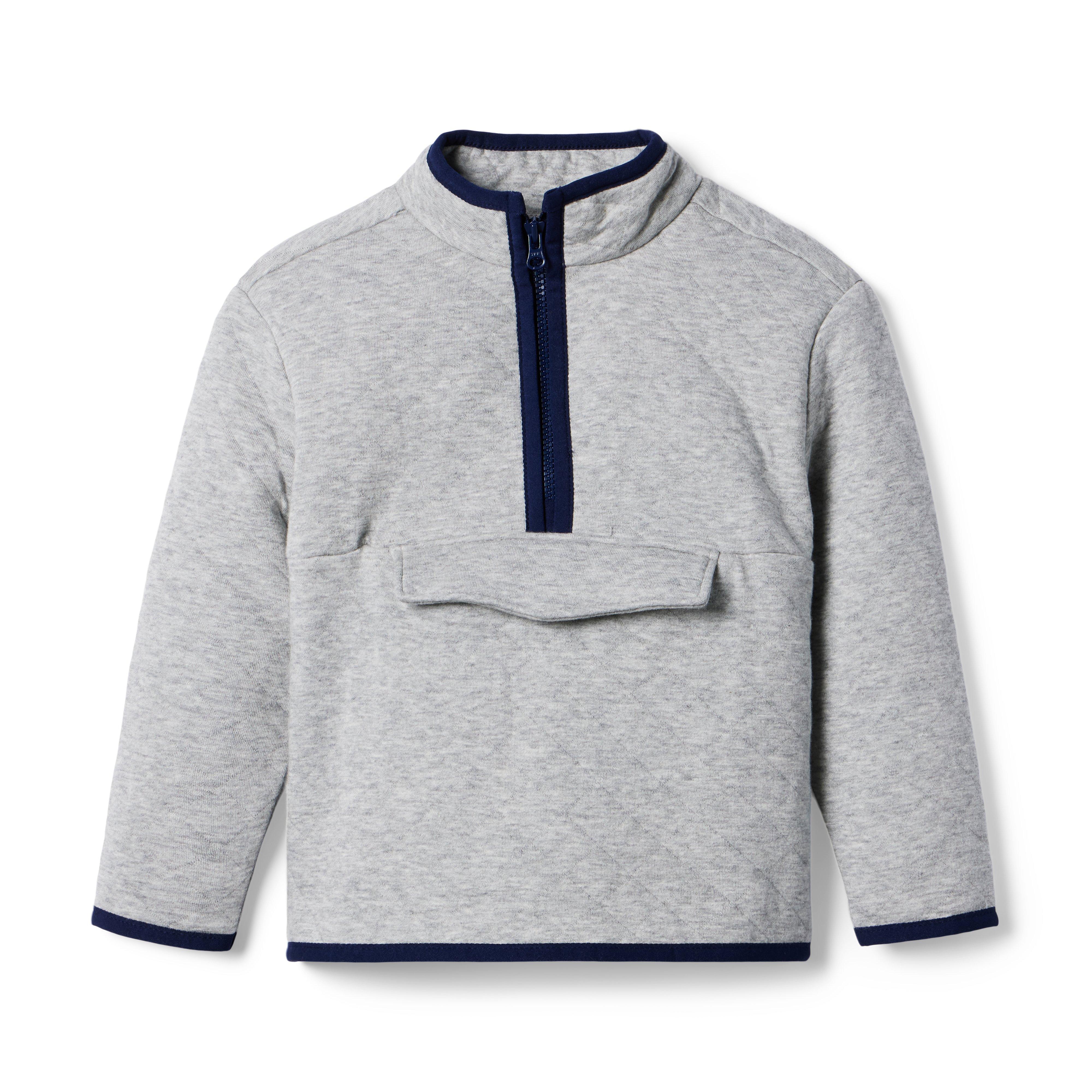 Quilted Half-Zip Sweatshirt image number 0