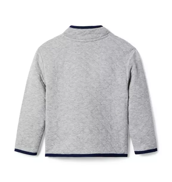 Quilted Half-Zip Sweatshirt image number 3