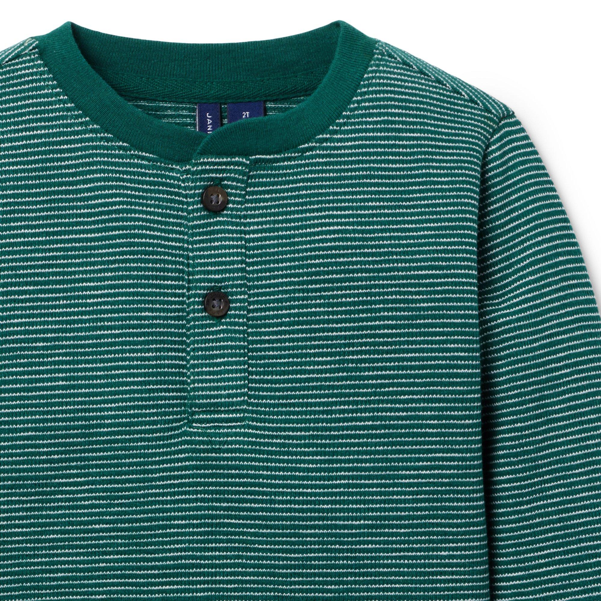 Striped Henley Tee image number 1