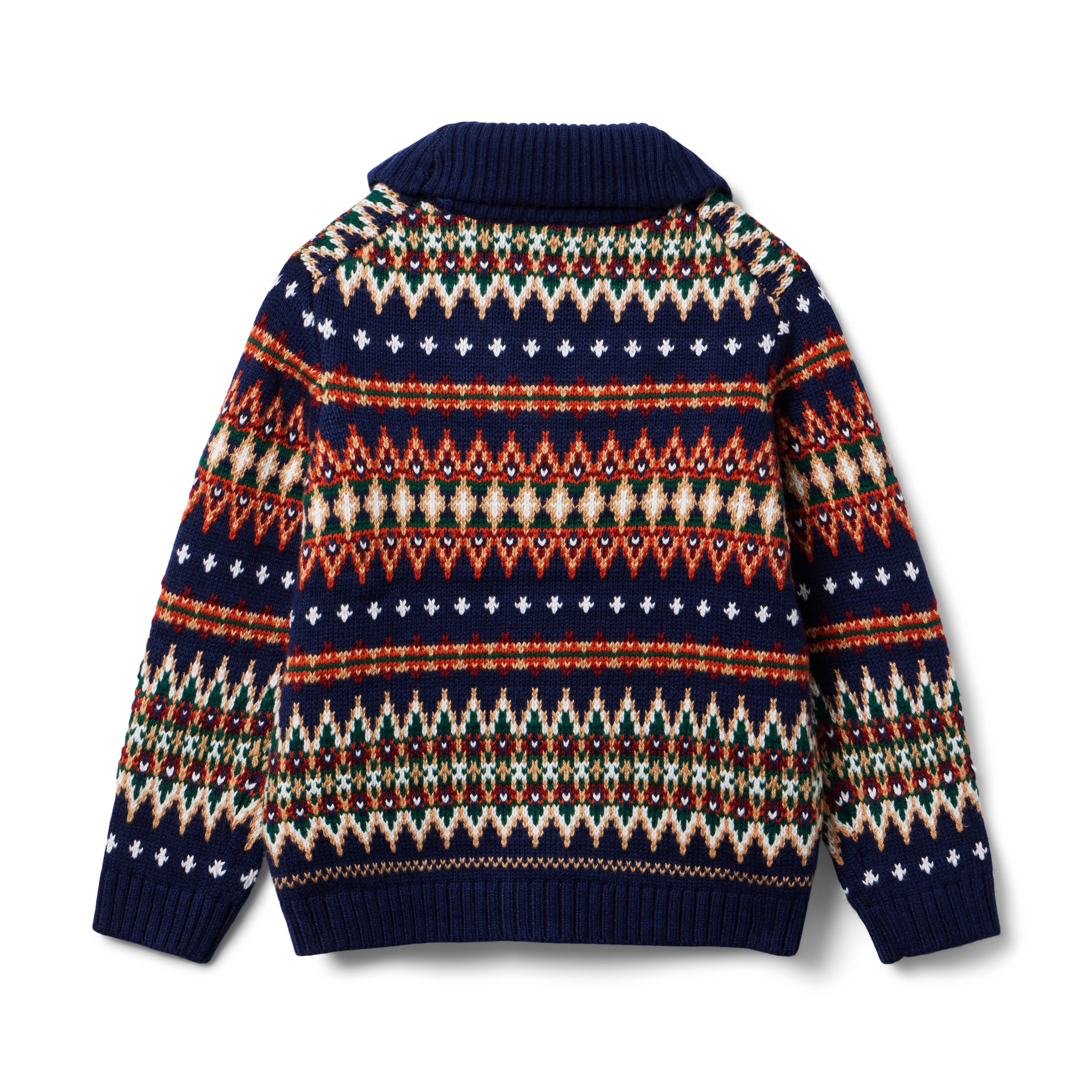 Boy Merchant Marine Fair Isle The Library Cardigan by Janie and Jack