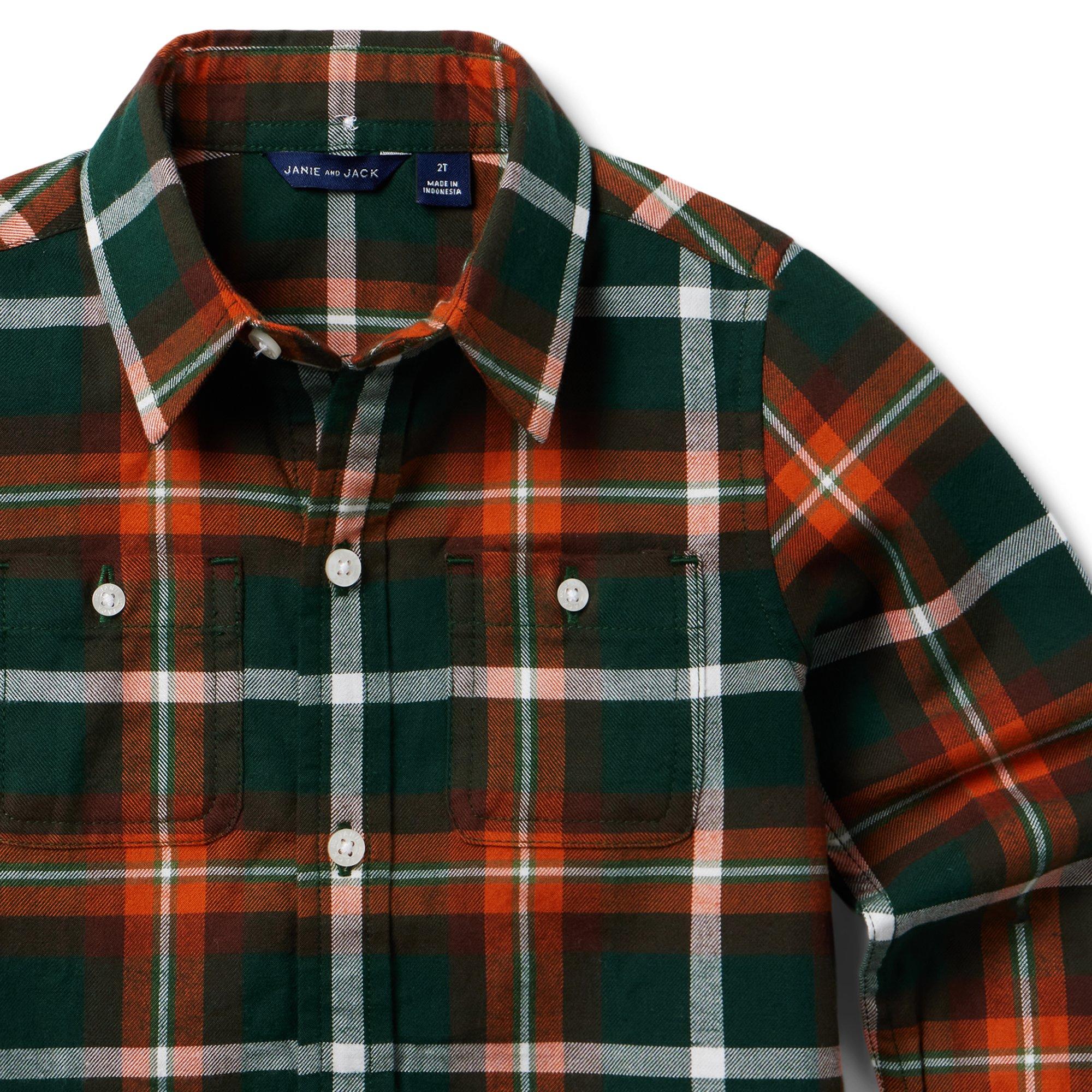 Plaid Flannel Shirt  image number 3