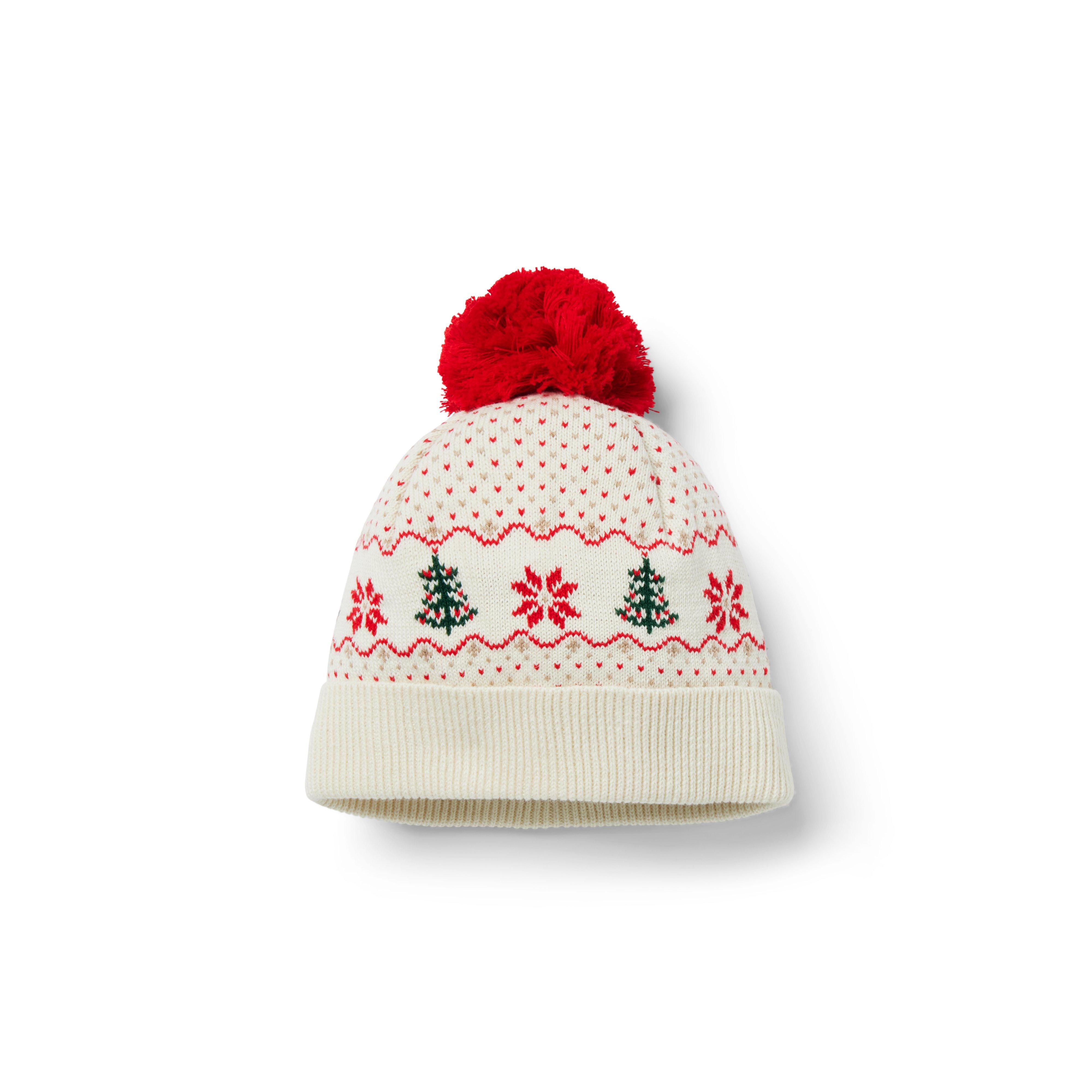 JJ Baby Fair Isle Pom Beanie