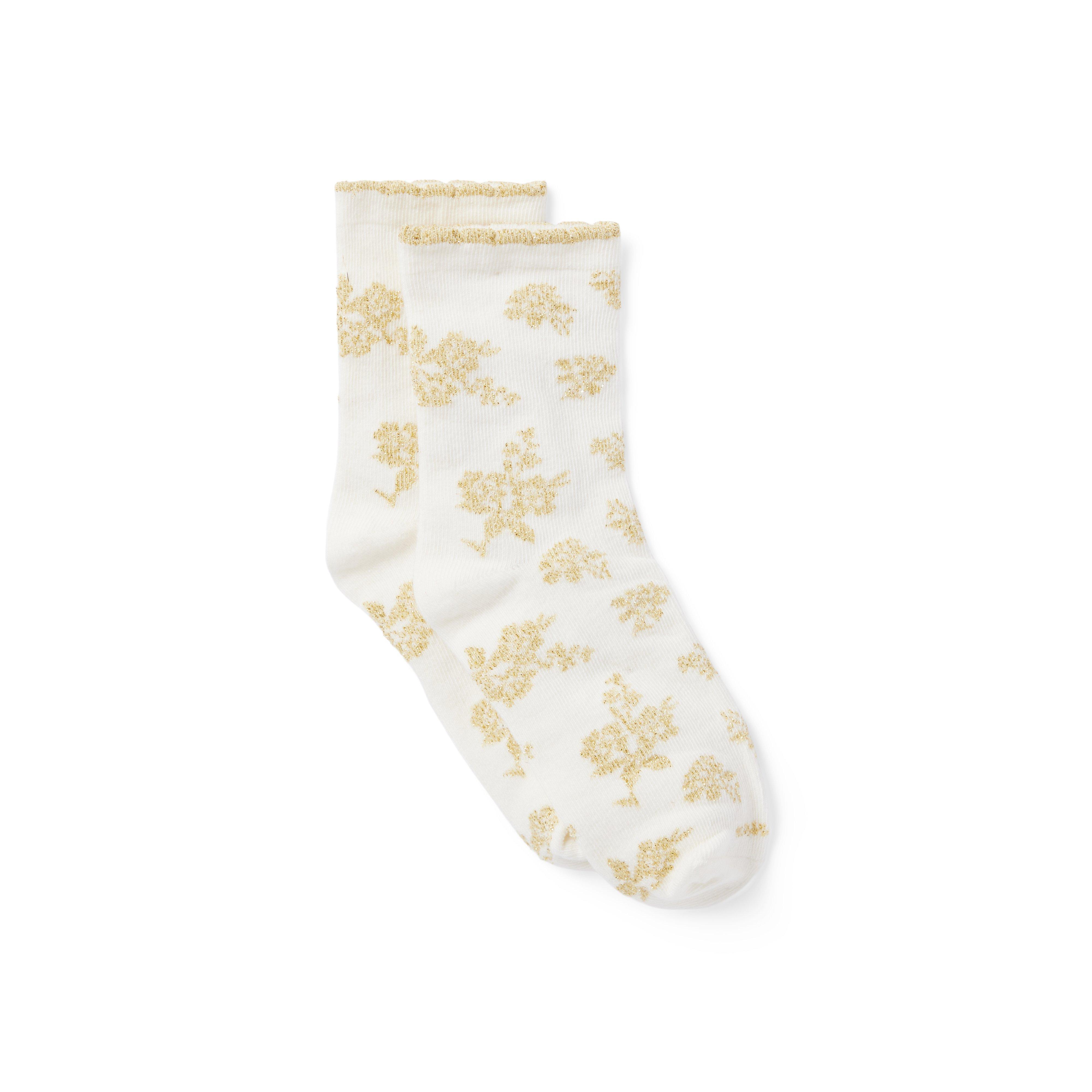 Sparkle Floral Sock image number 0