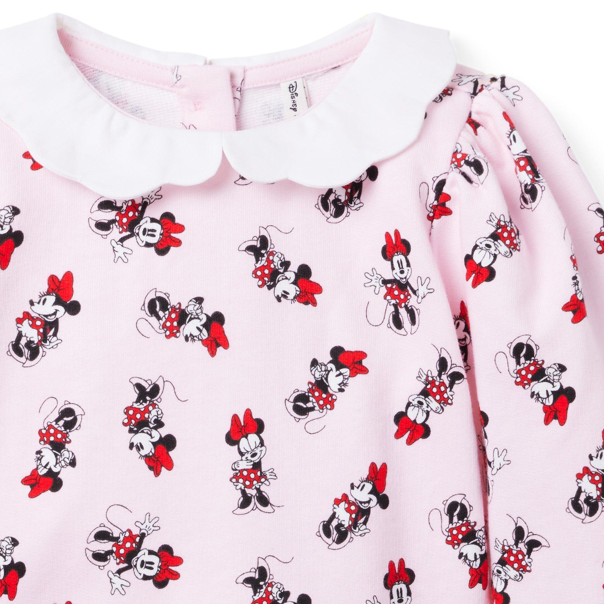 Girl Fifties Pink Minnie Mouse Disney Minnie Mouse Collared Sweatshirt by  Janie and Jack