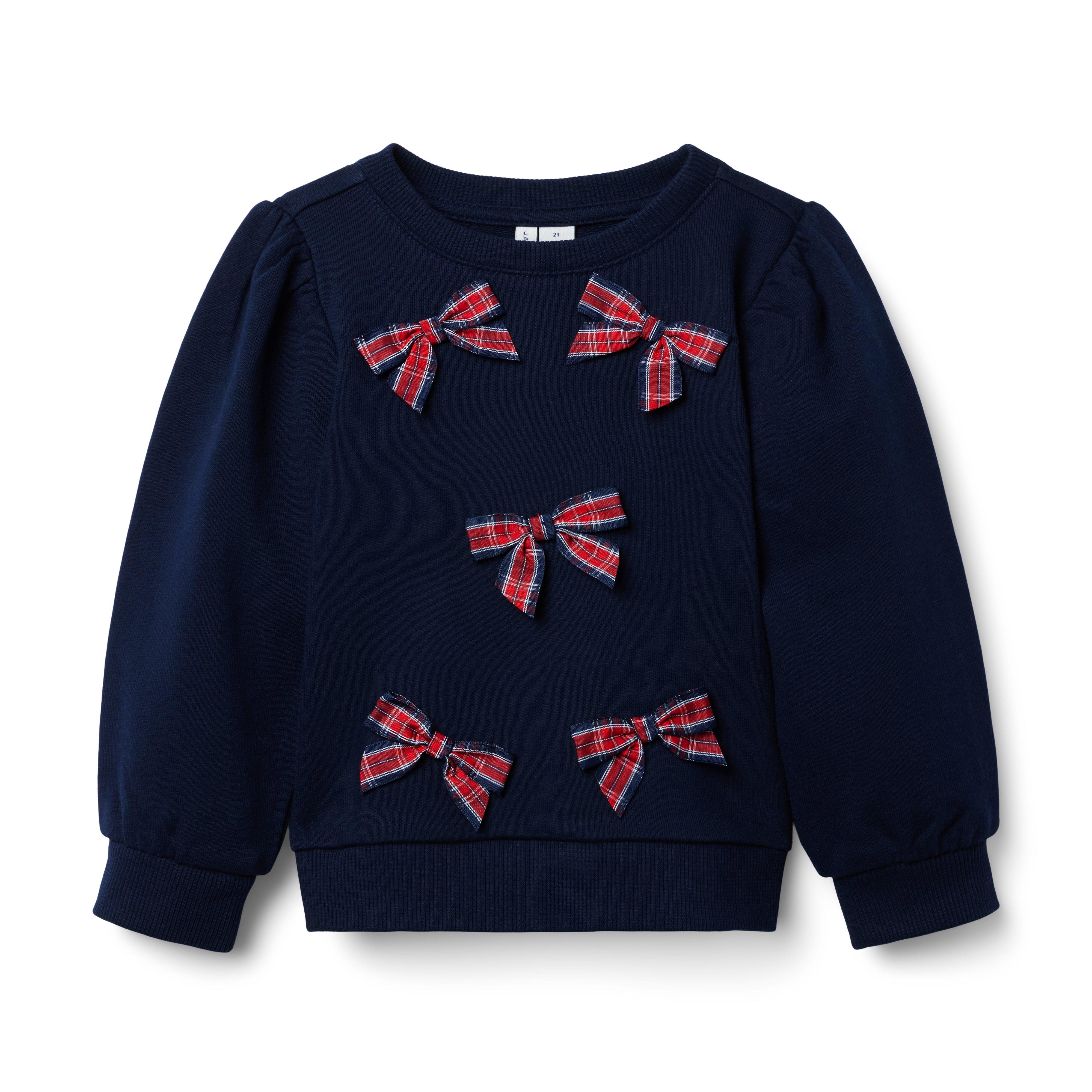 Tartan Bow Sweatshirt