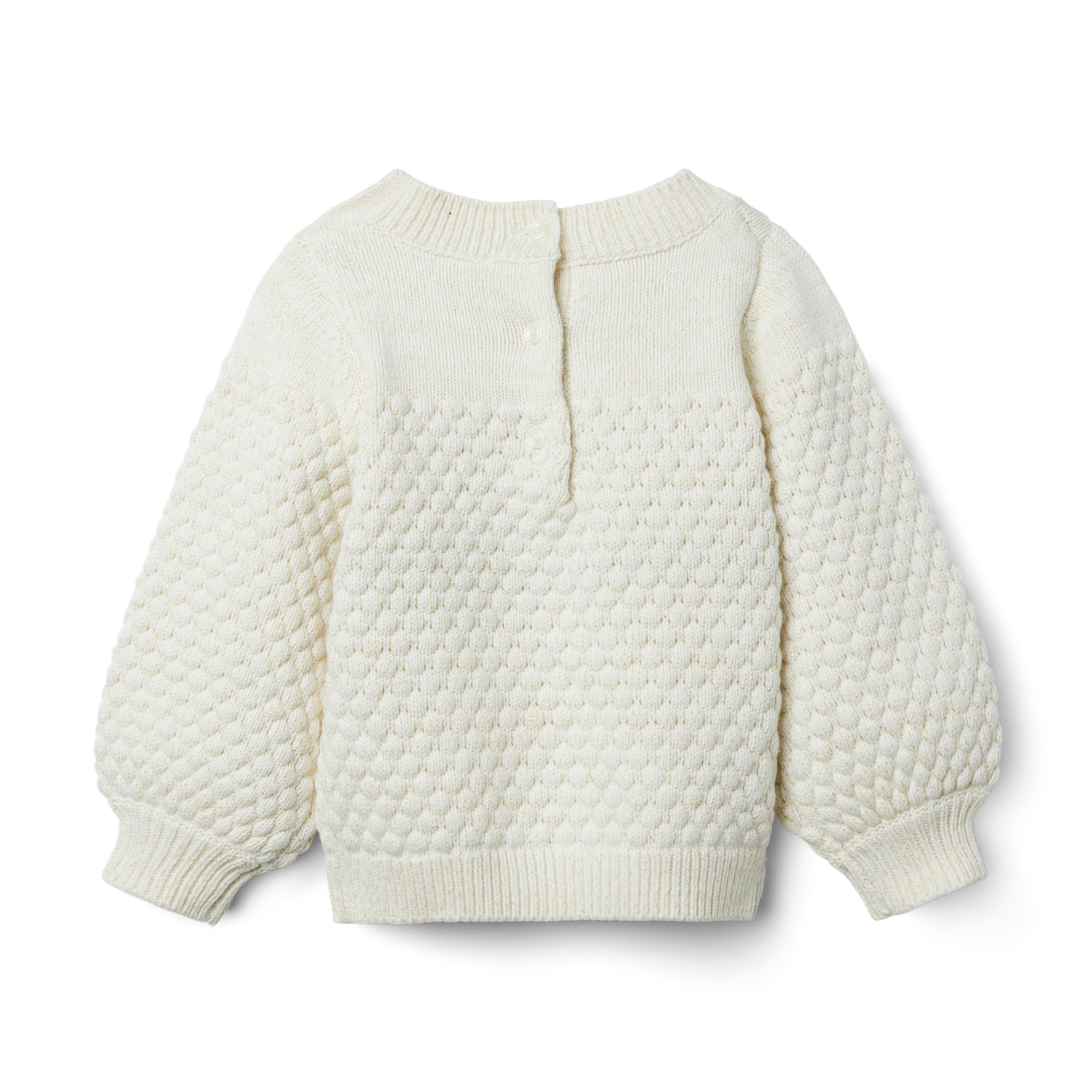 Textured Bow Collar Sweater image number 1