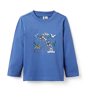 Disney Mickey Mouse & Friends Map Tee