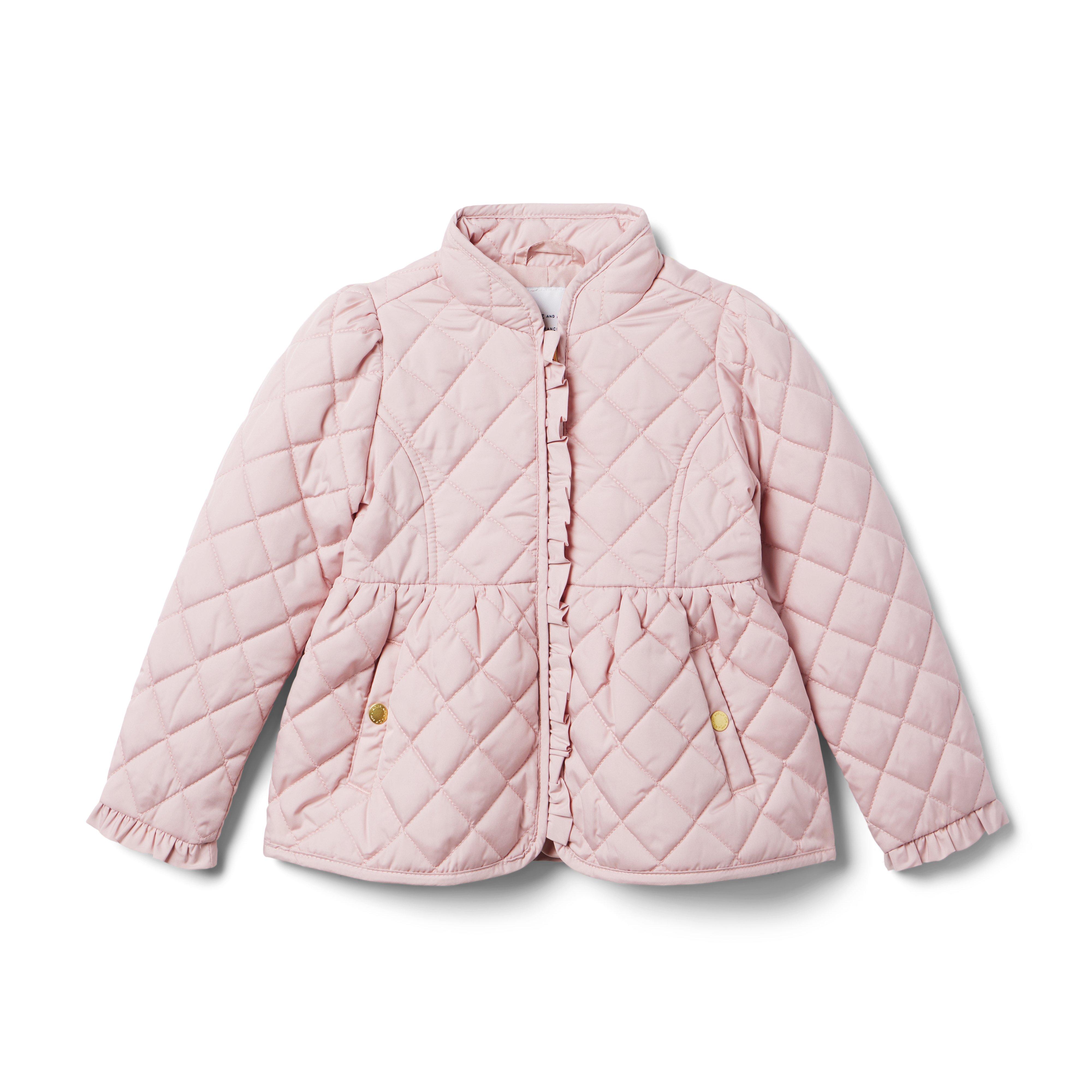 Girl Pink Touch The Quilted Barn Coat by Janie and Jack