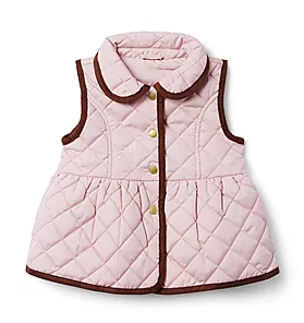 The Quilted Peplum Vest