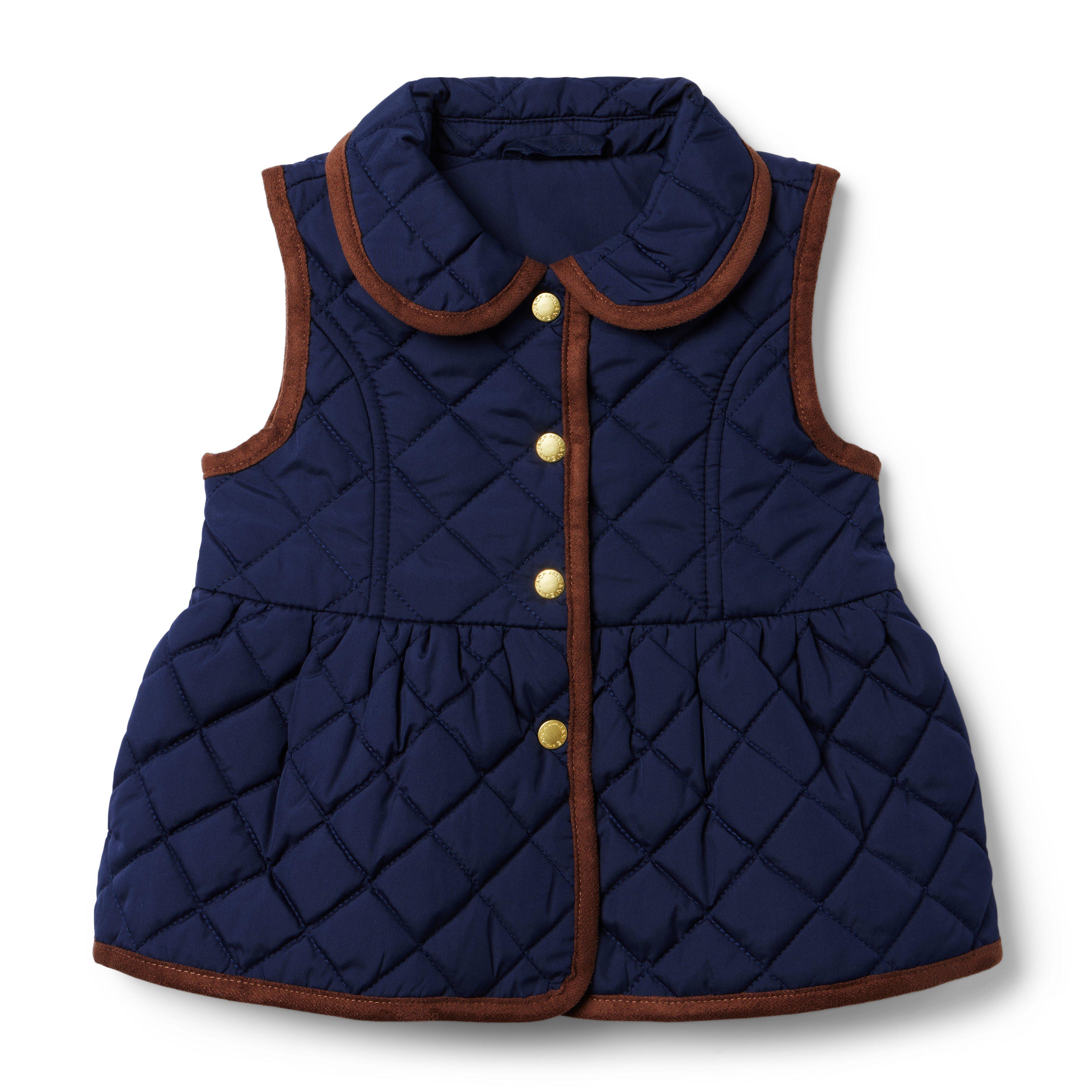 The Quilted Peplum Vest