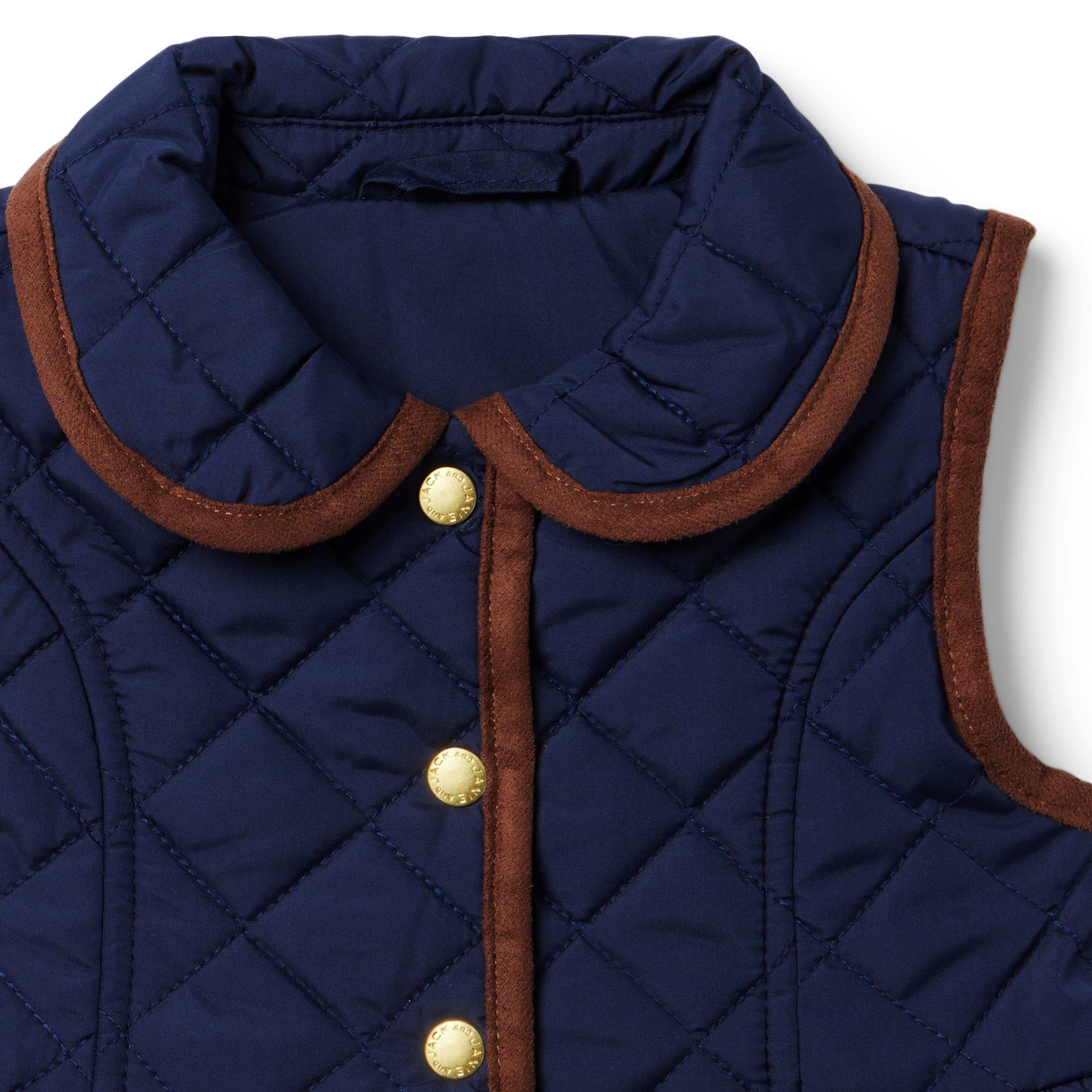 The Quilted Peplum Vest image number 1