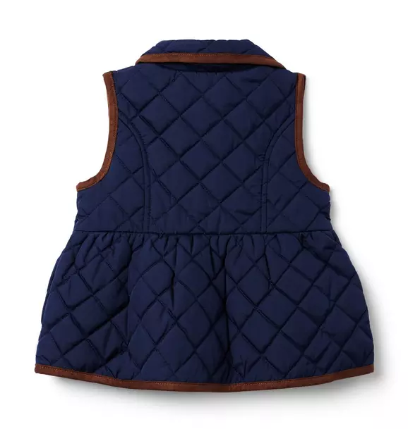 The Quilted Peplum Vest image number 3