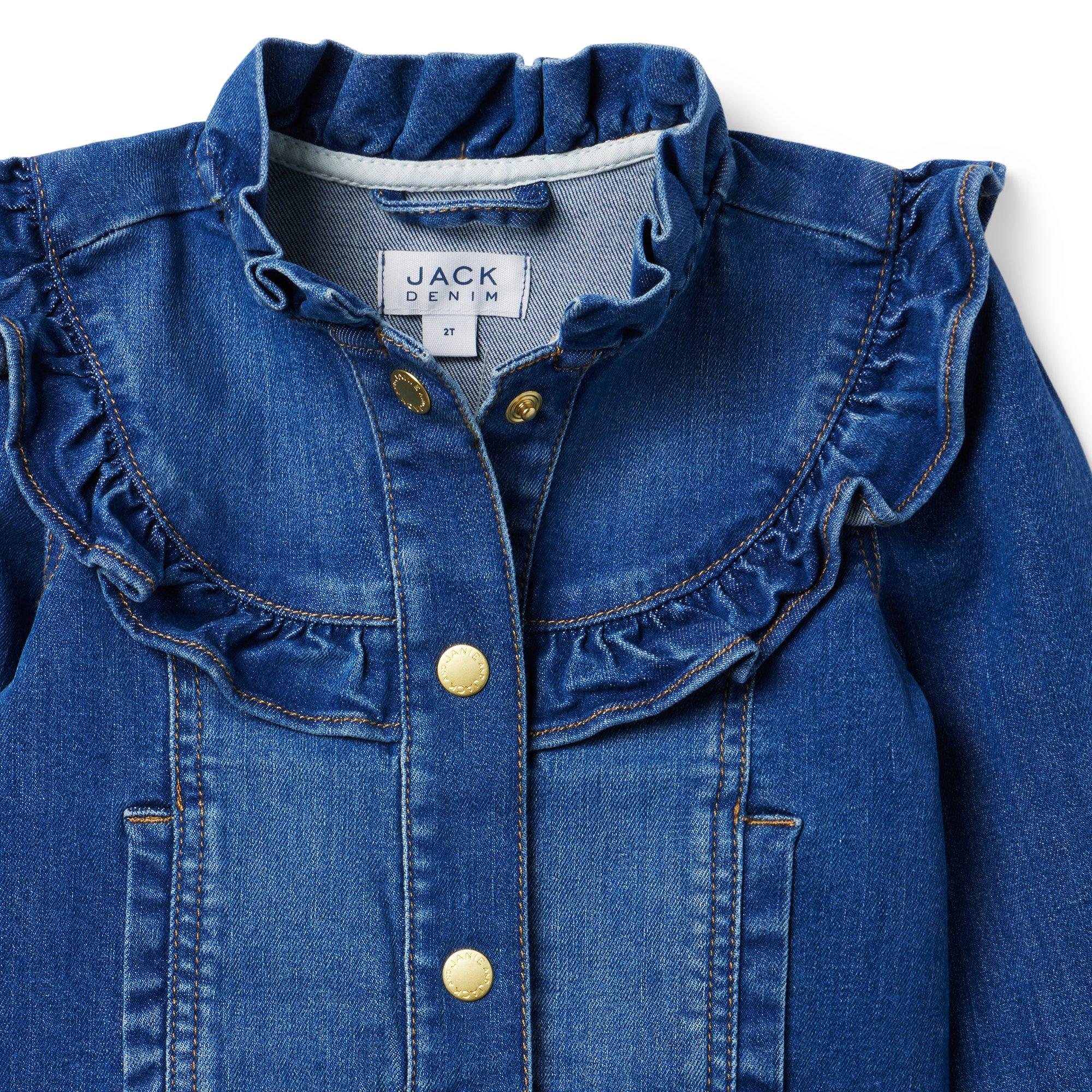 Ruffle Trim Denim Jacket image number 1