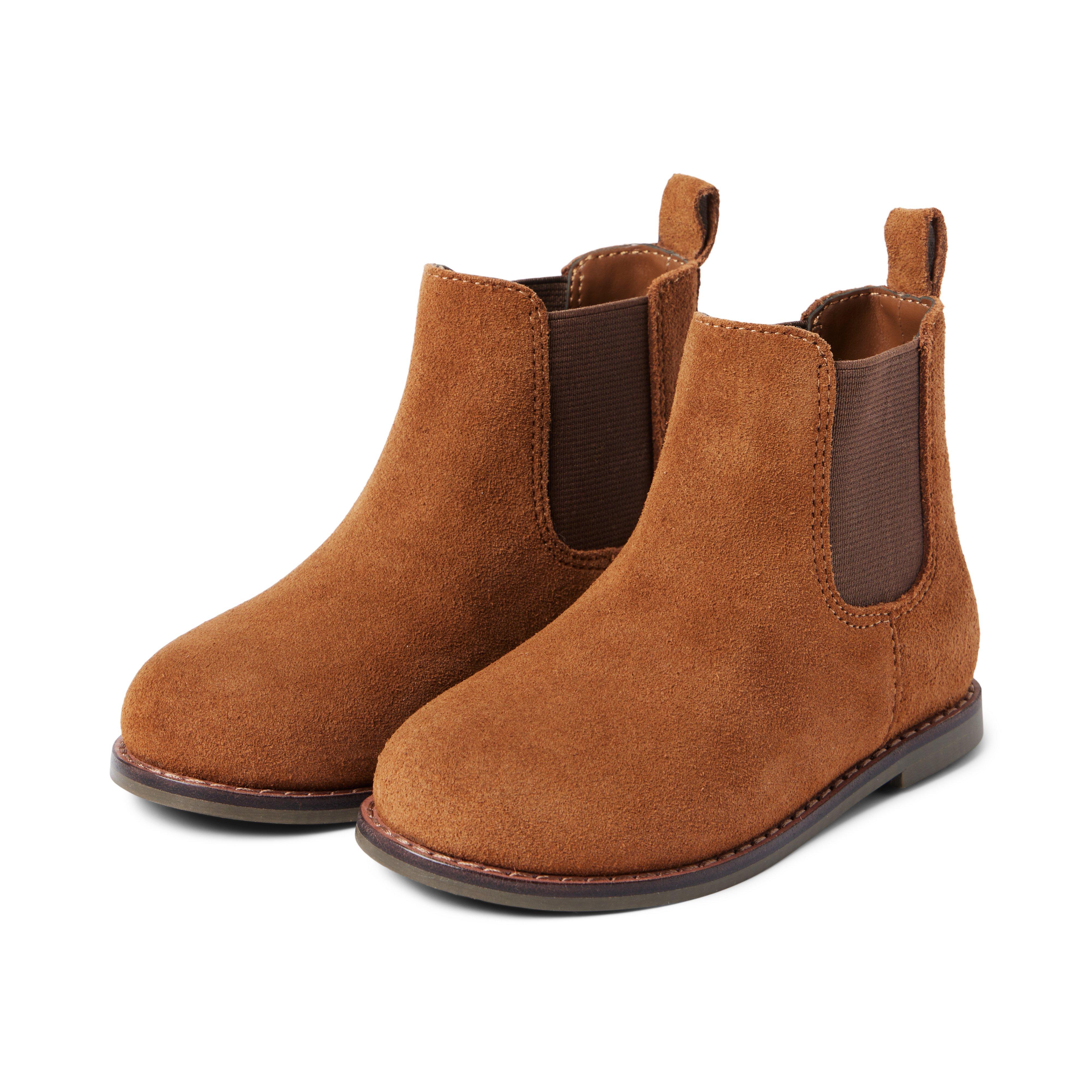 Boy Brown The Suede Chelsea Boot by Janie and Jack