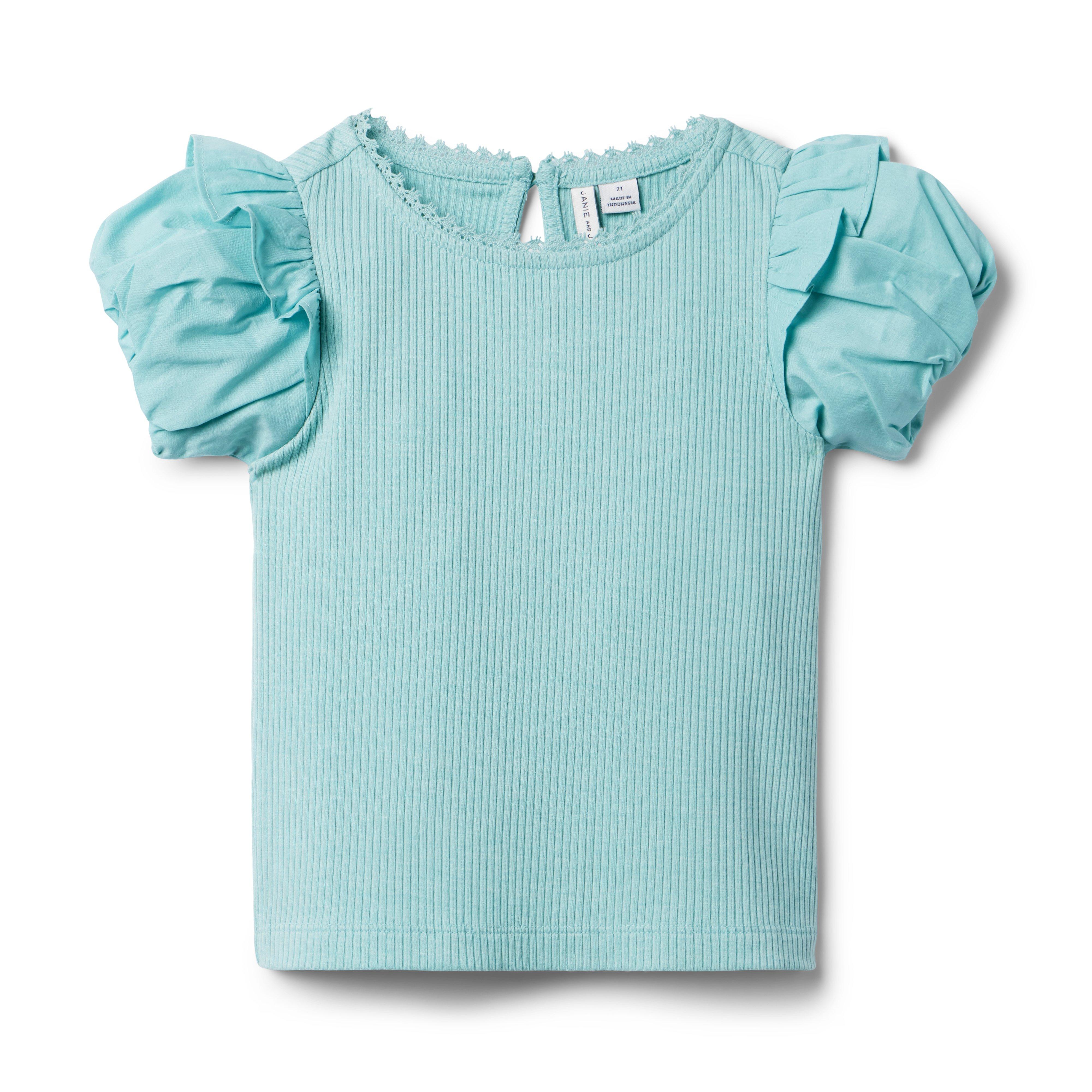 The Ribbed Puff Sleeve Top