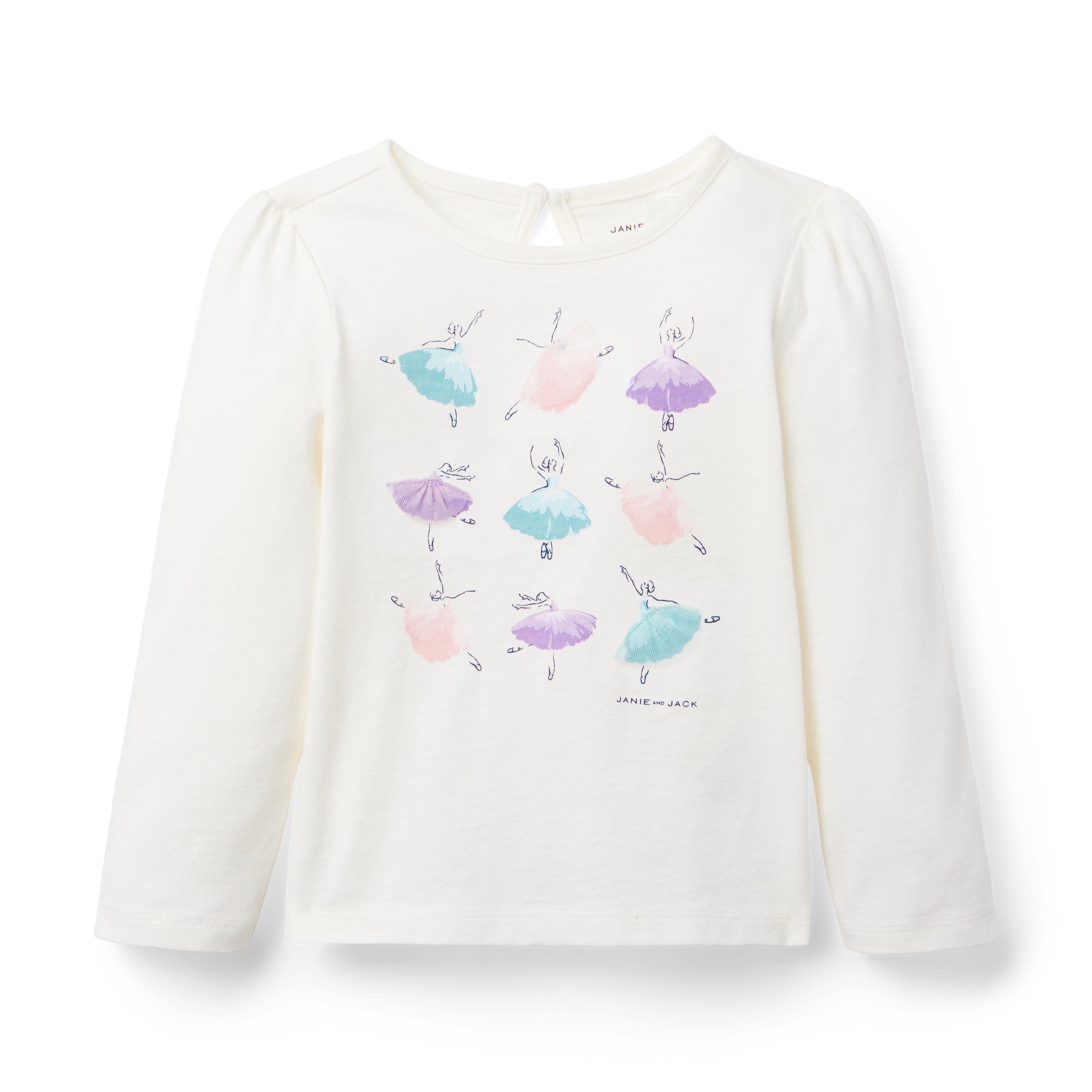 Girl Cream Ballerina Tee by Janie and Jack