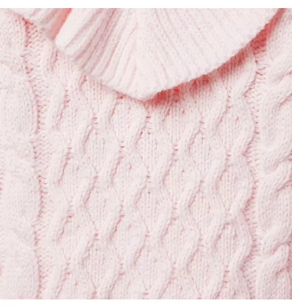 Cable Knit Ruffle Sweater image number 2