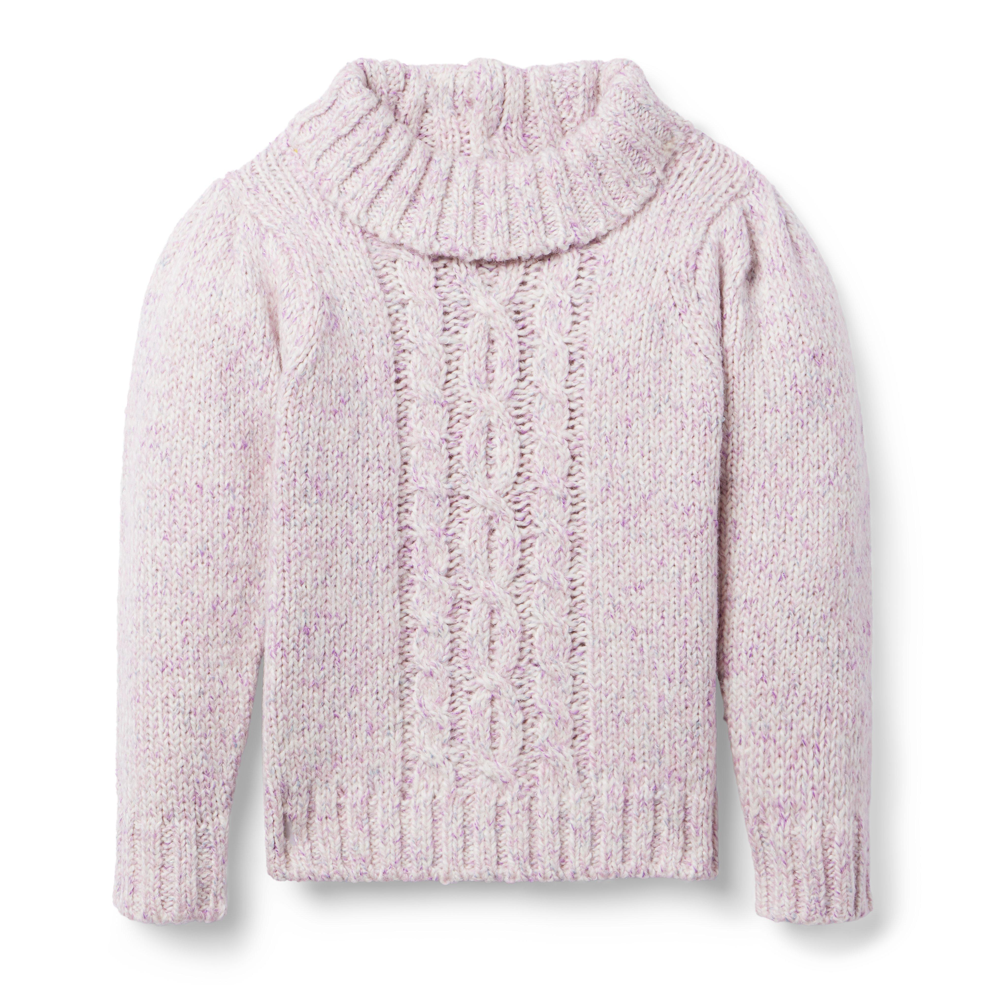 Cable Knit Marled Sweater
