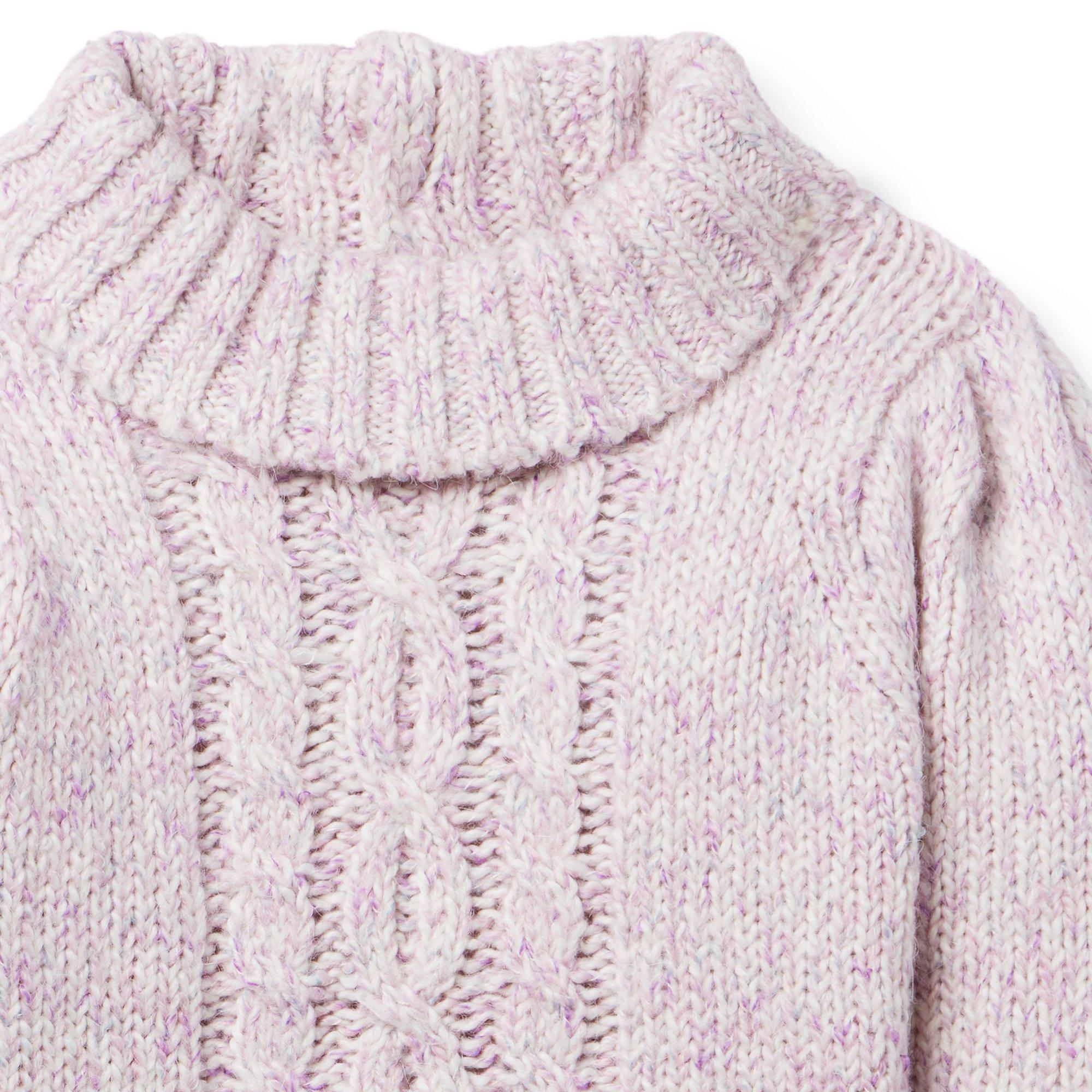 Cable Knit Marled Sweater image number 3