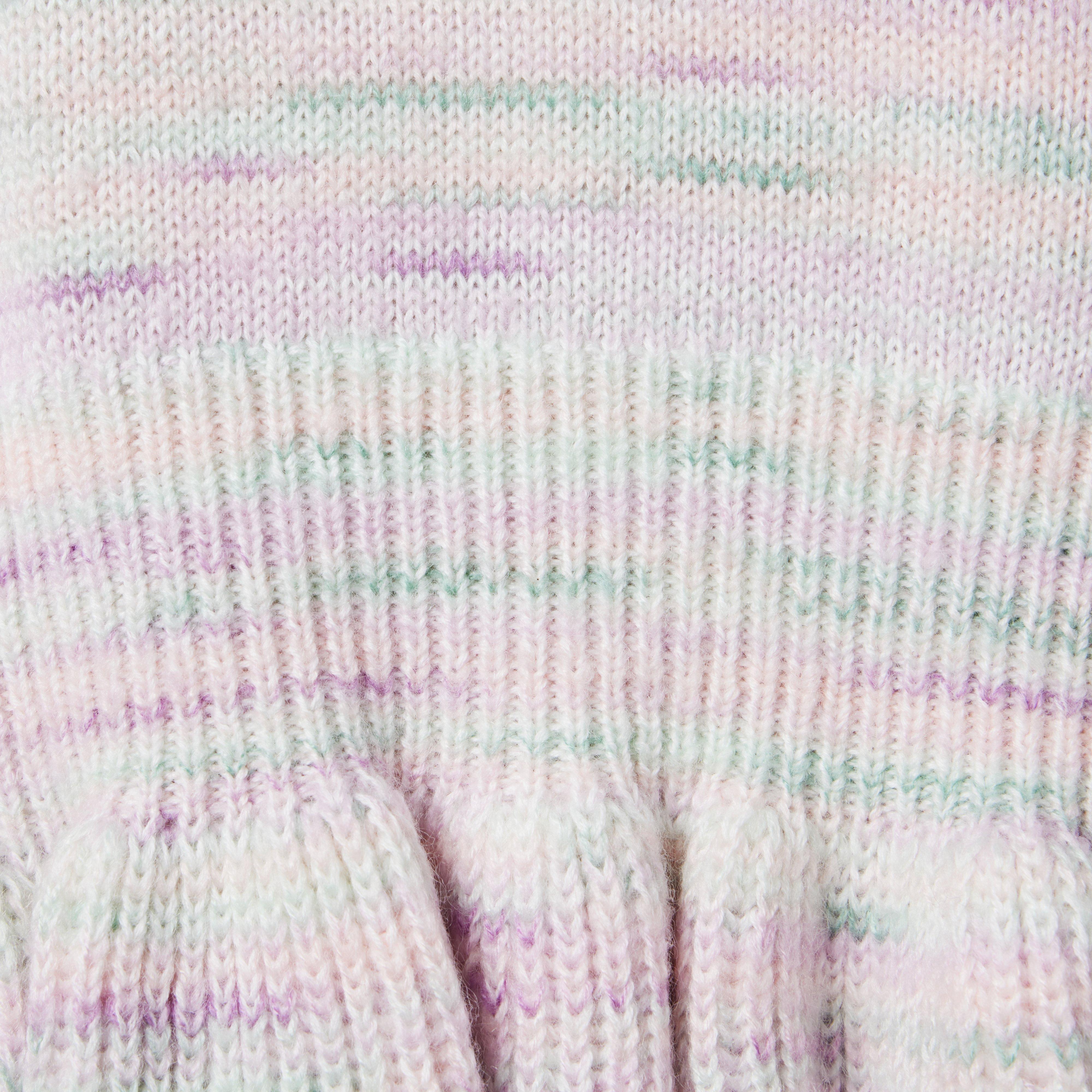 Marled Peplum Ruffle Sweater image number 2