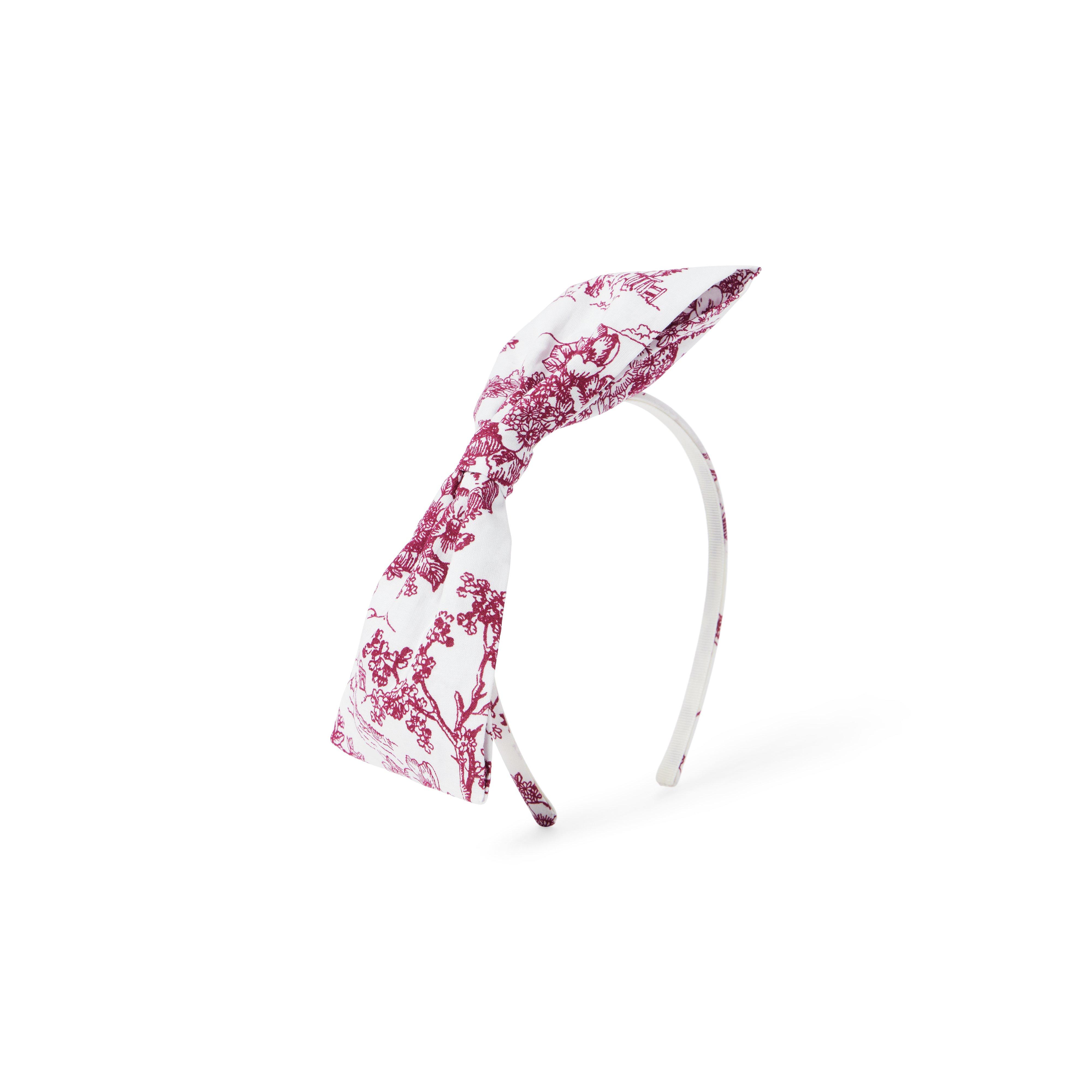 Floral Toile Bow Headband