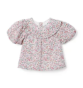 Floral Puff Sleeve Top