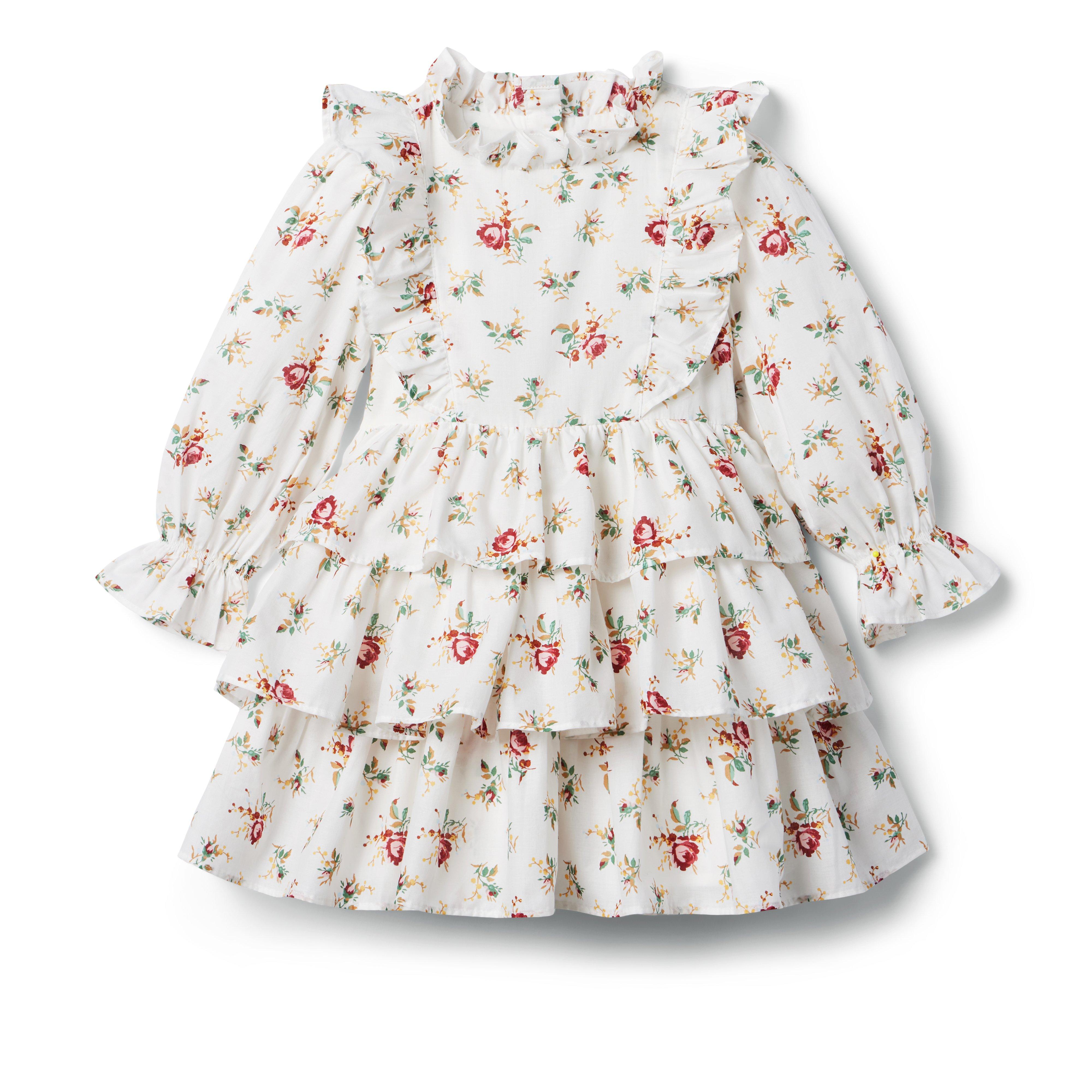 Floral Tiered Ruffle Dress image number 0
