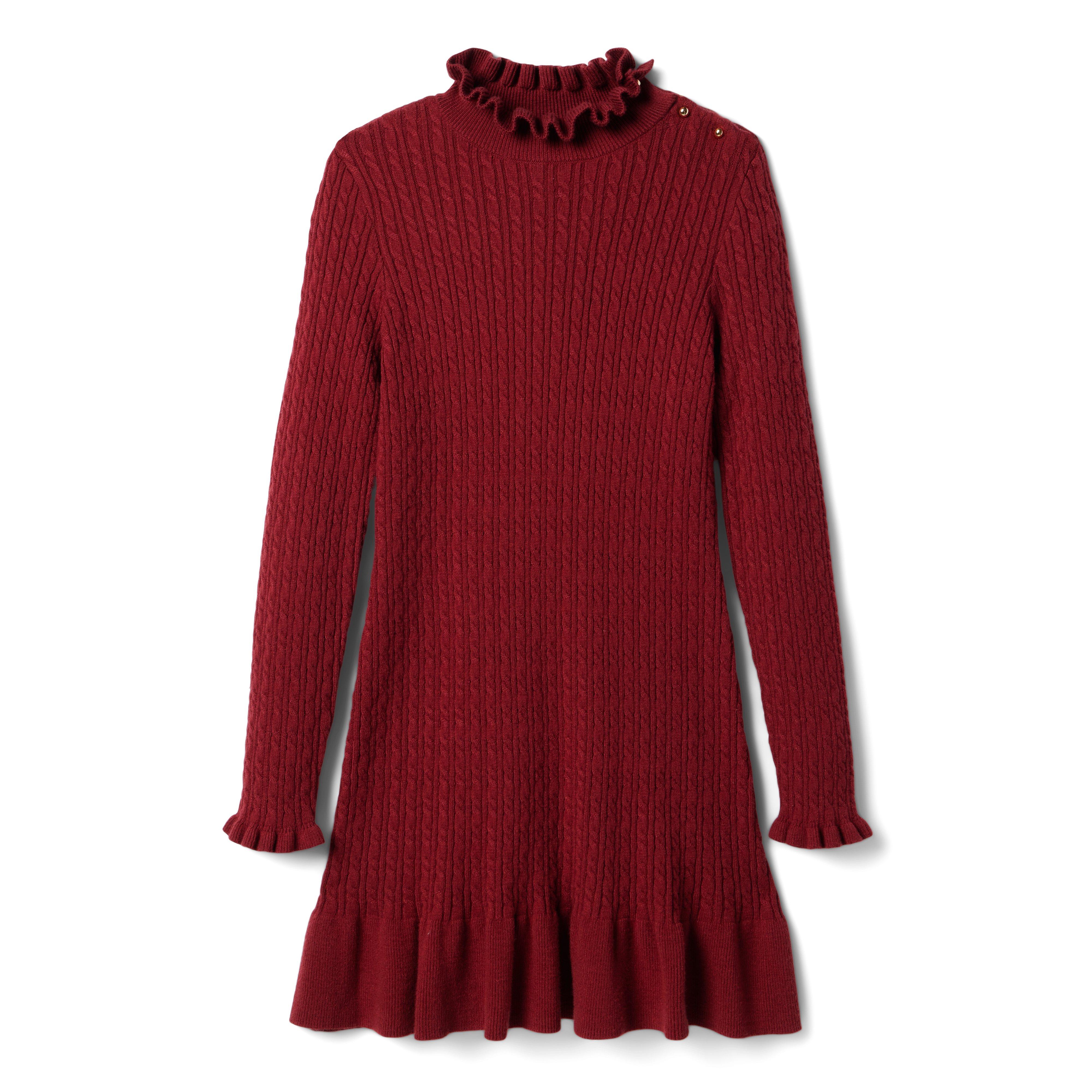 Tween Syrah Cable Knit Sweater Dress by Janie and Jack