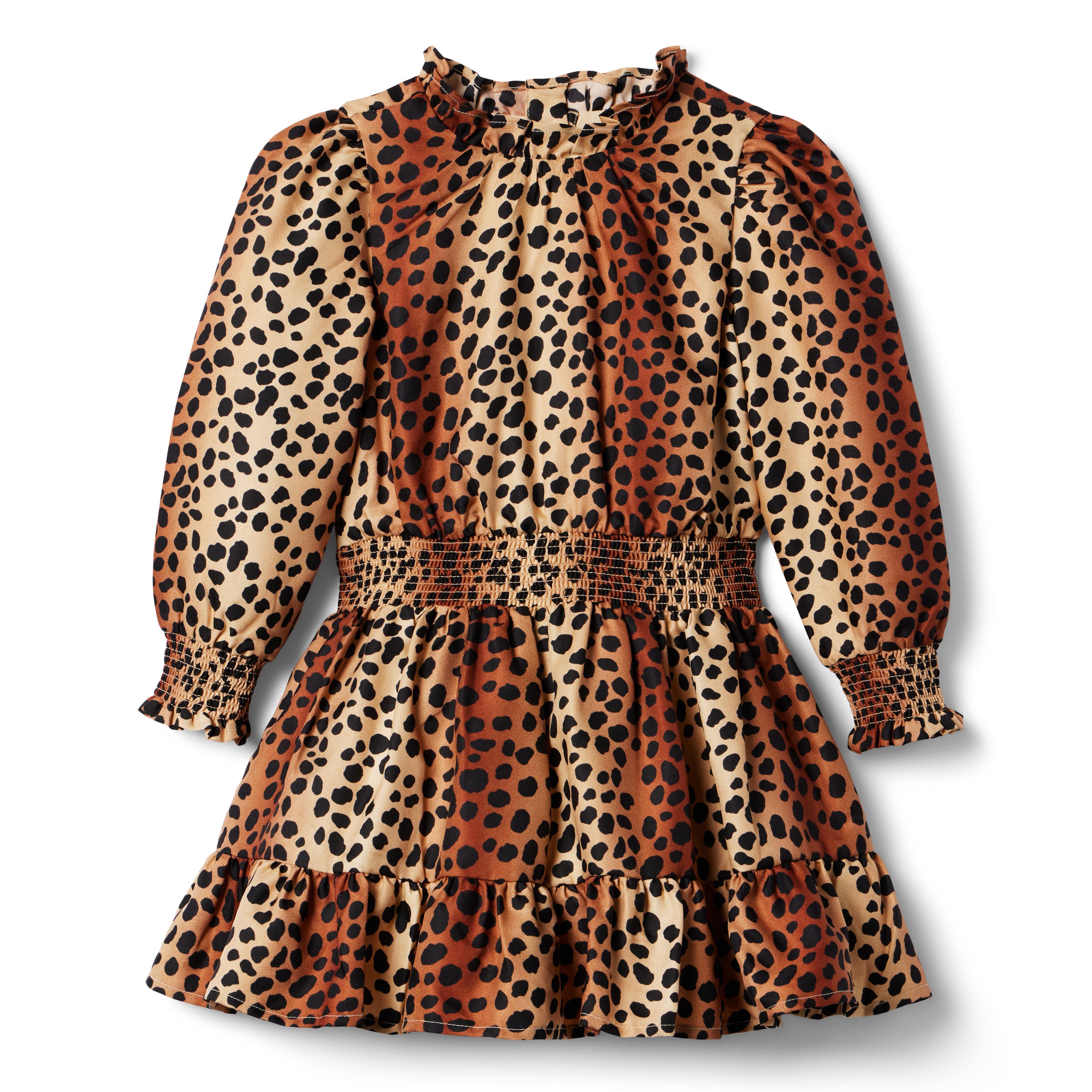 Girl Marzipan Leopard The Cleo Smocked Dress by Janie and Jack