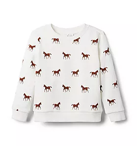 Horse French Terry Sweatshirt
