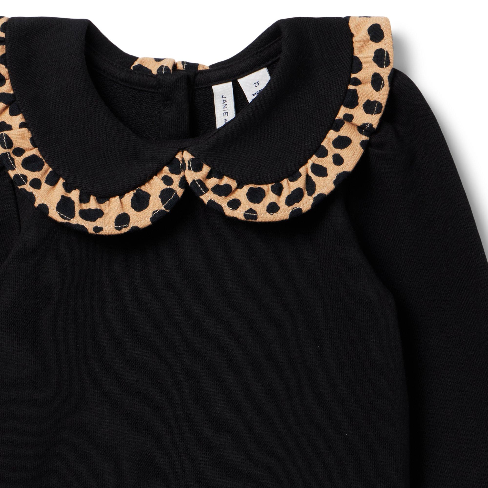 Leopard Collar Sweatshirt