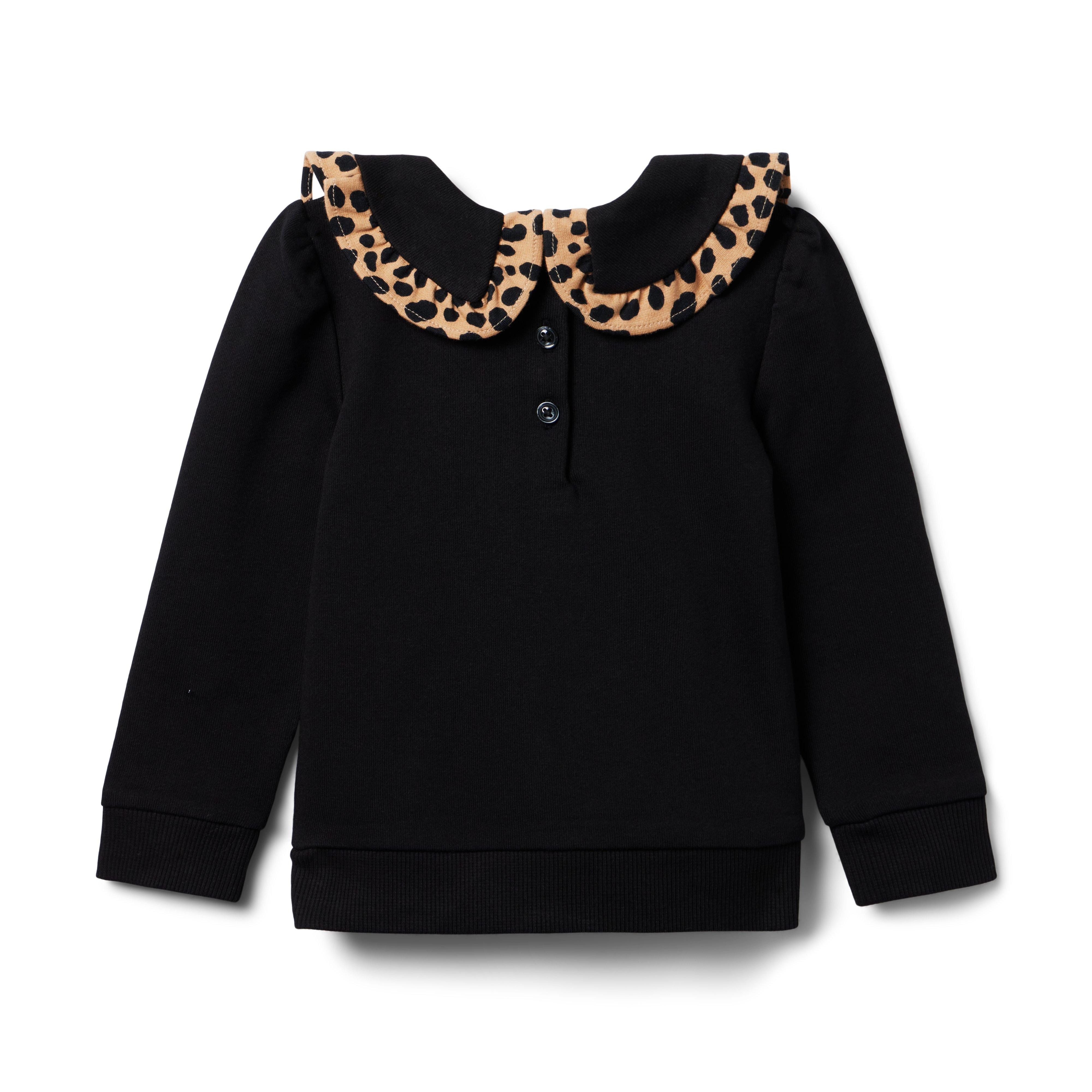 Leopard Collar Sweatshirt